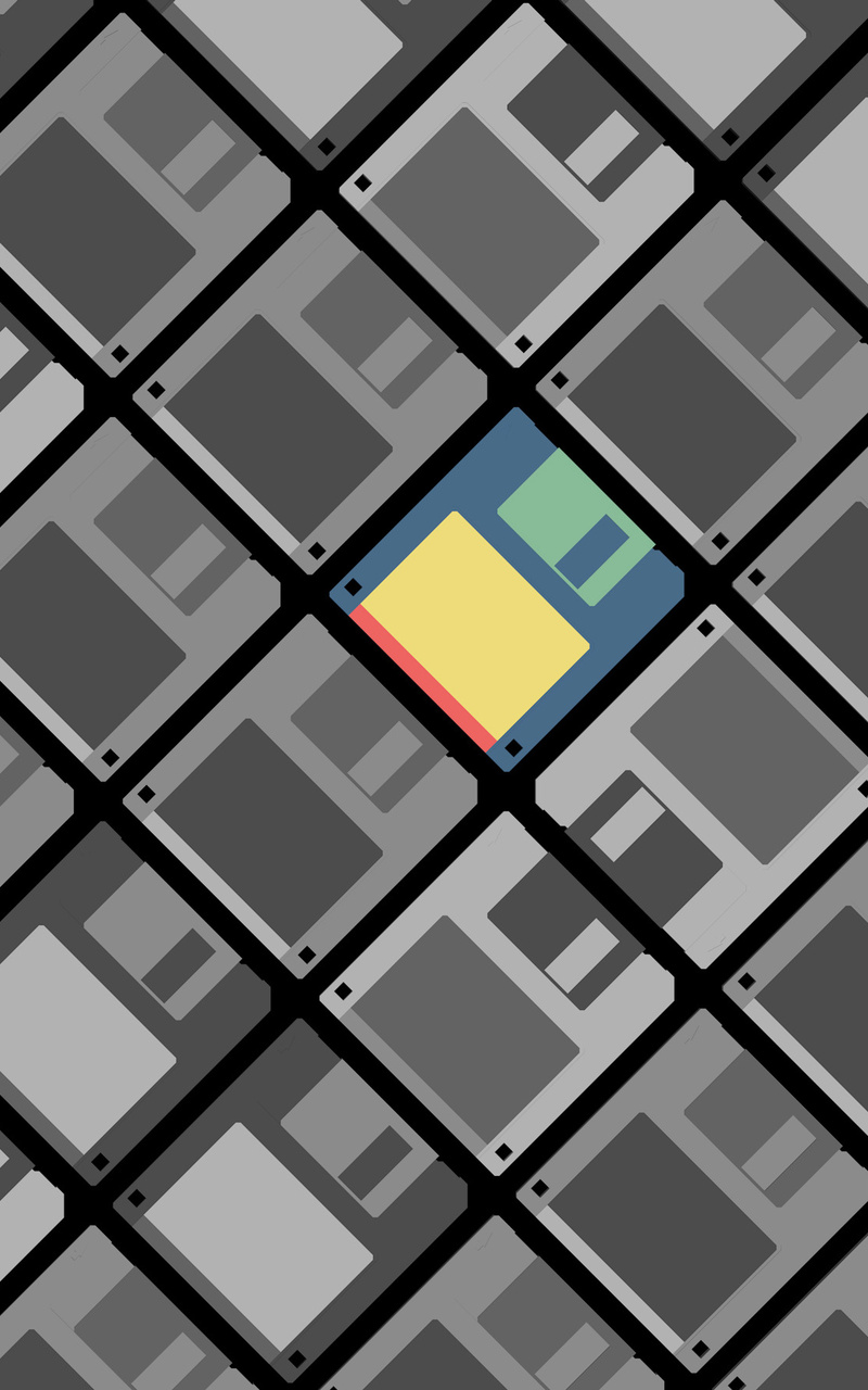 Minimalism Computer Floppy Disk Wallpapers