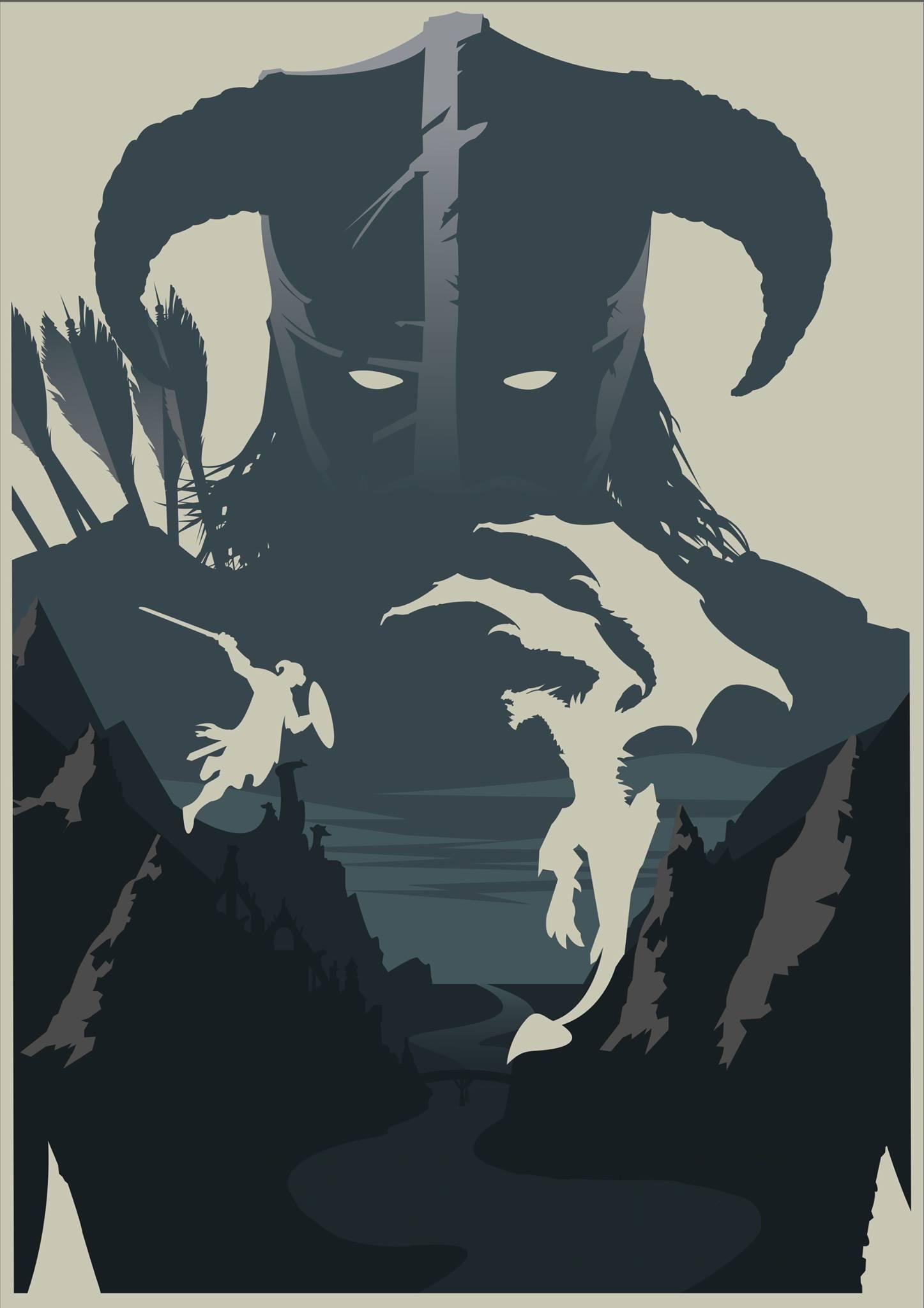 Minimalism Skyrim Background