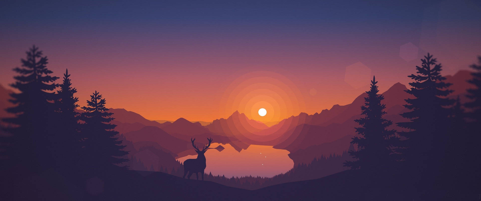 Minimalism Sunset Wallpapers