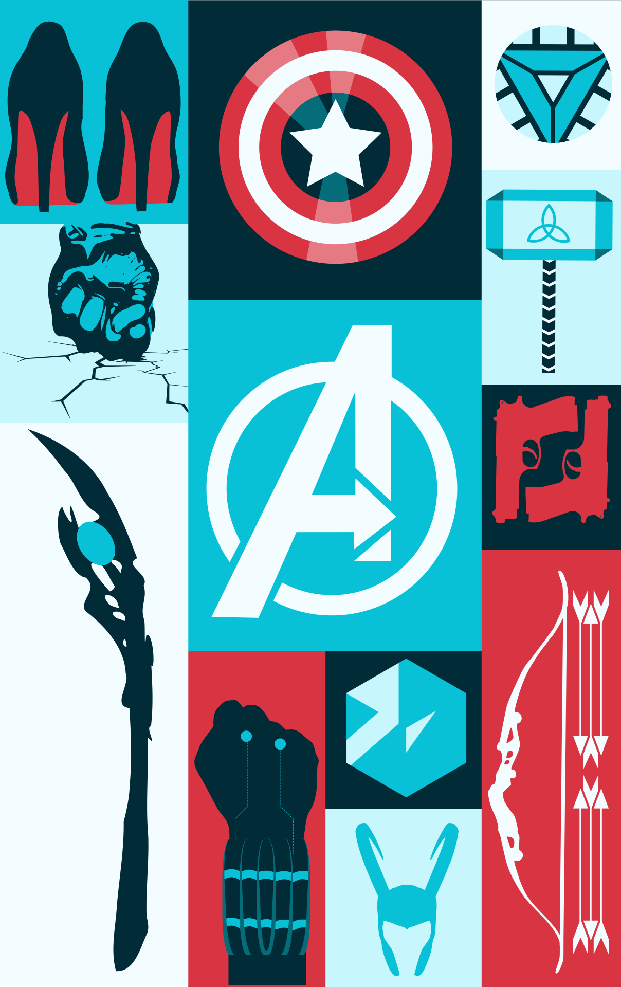 Minimalist Avengers Wallpapers