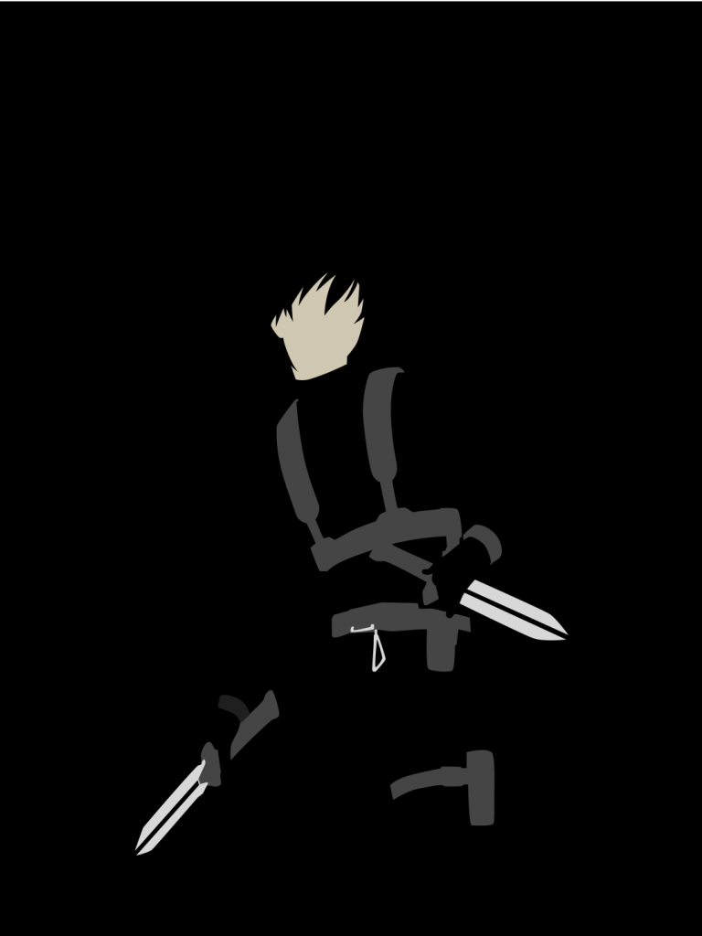 Minimalist Black Anime Wallpapers