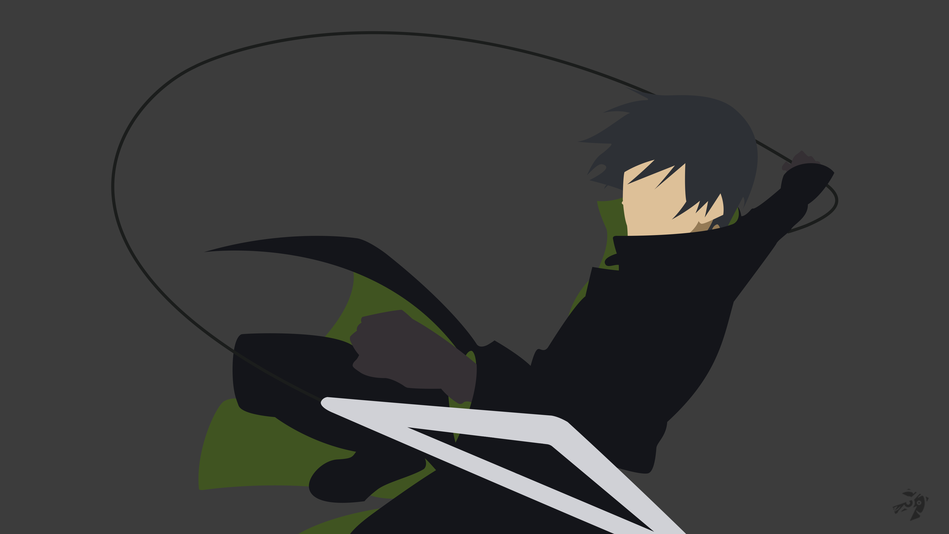 Minimalist Black Anime Wallpapers