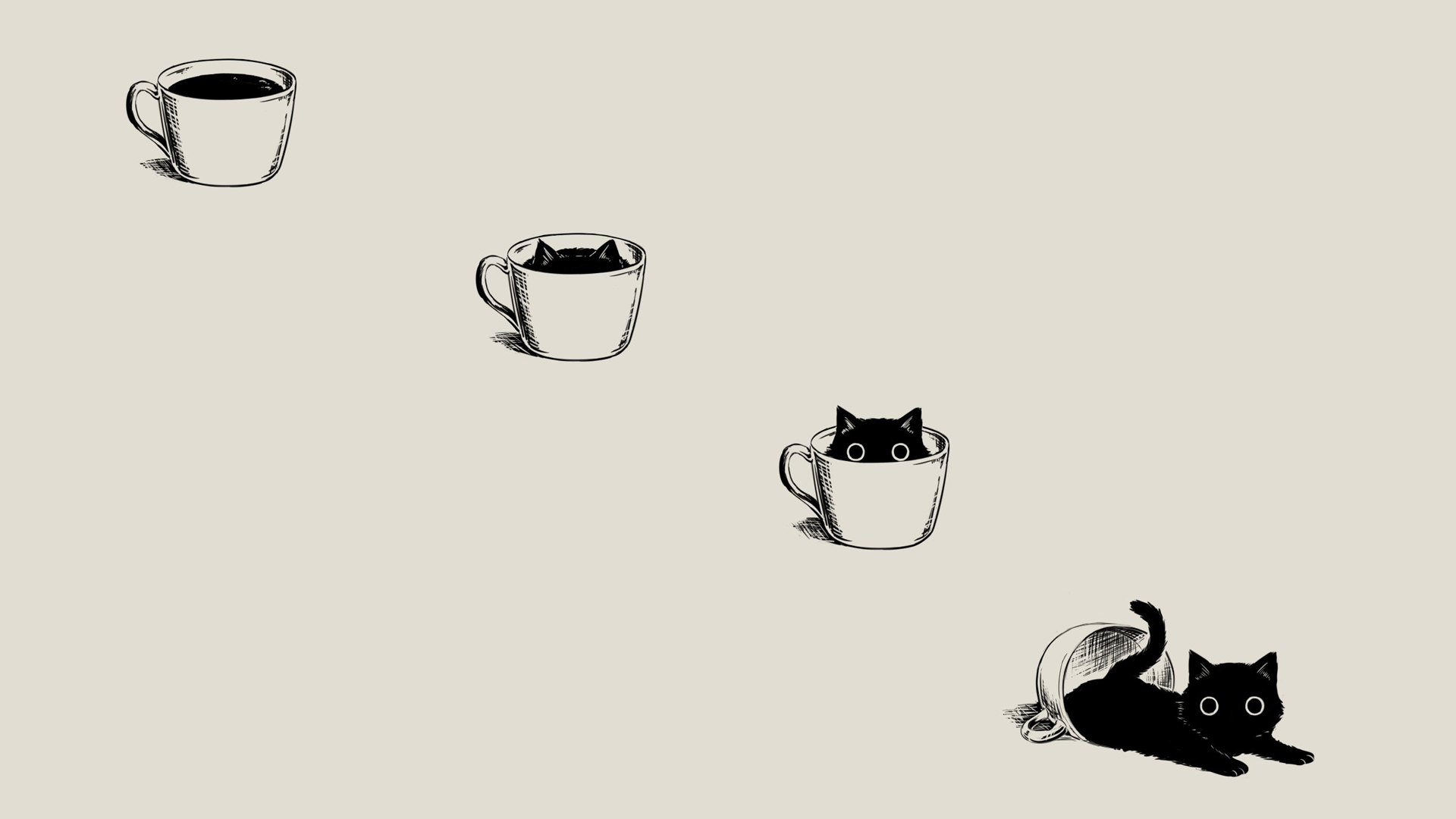 Minimalist Cat Wallpapers