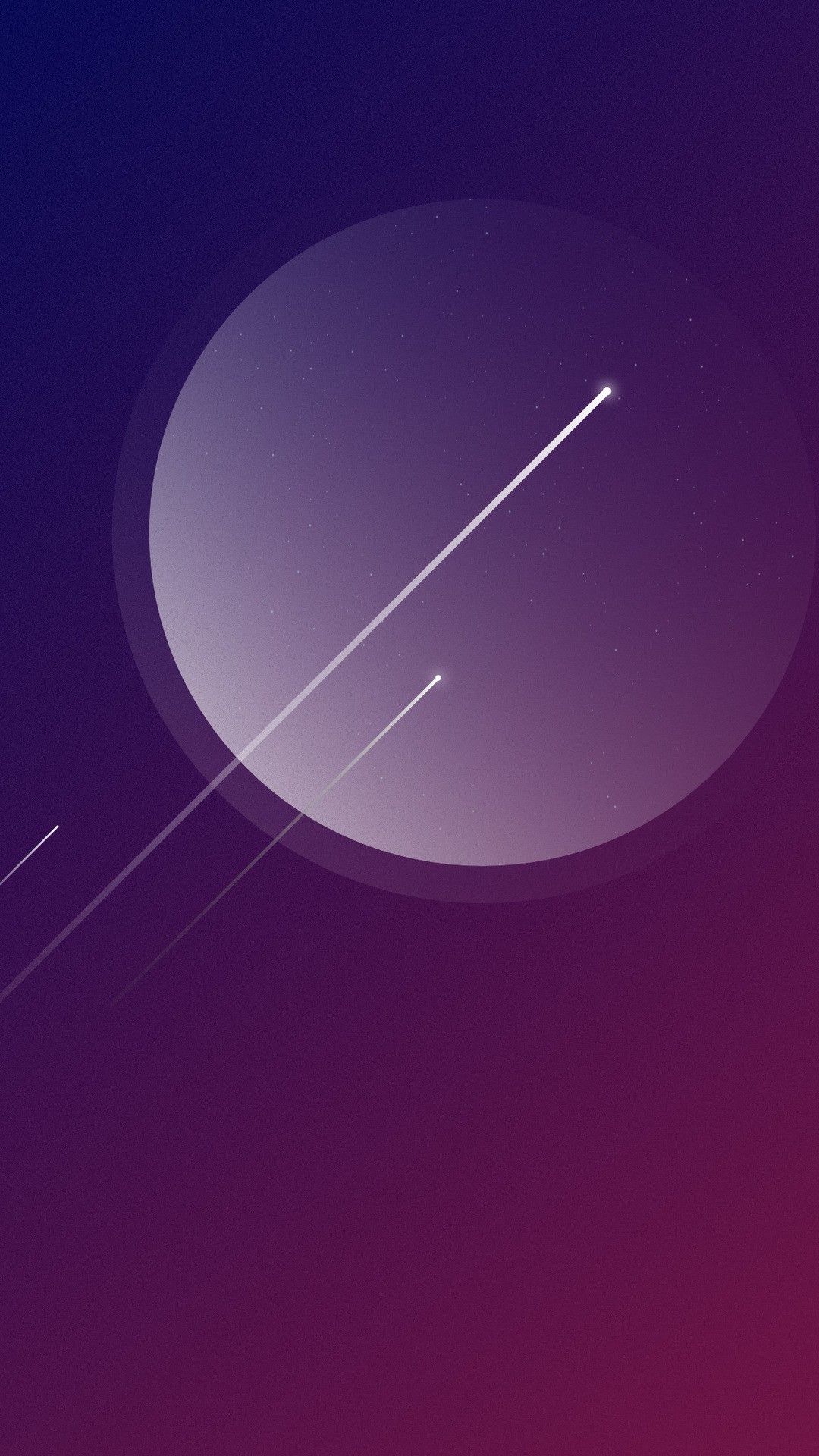 Minimalist Comet Colorful Wallpapers