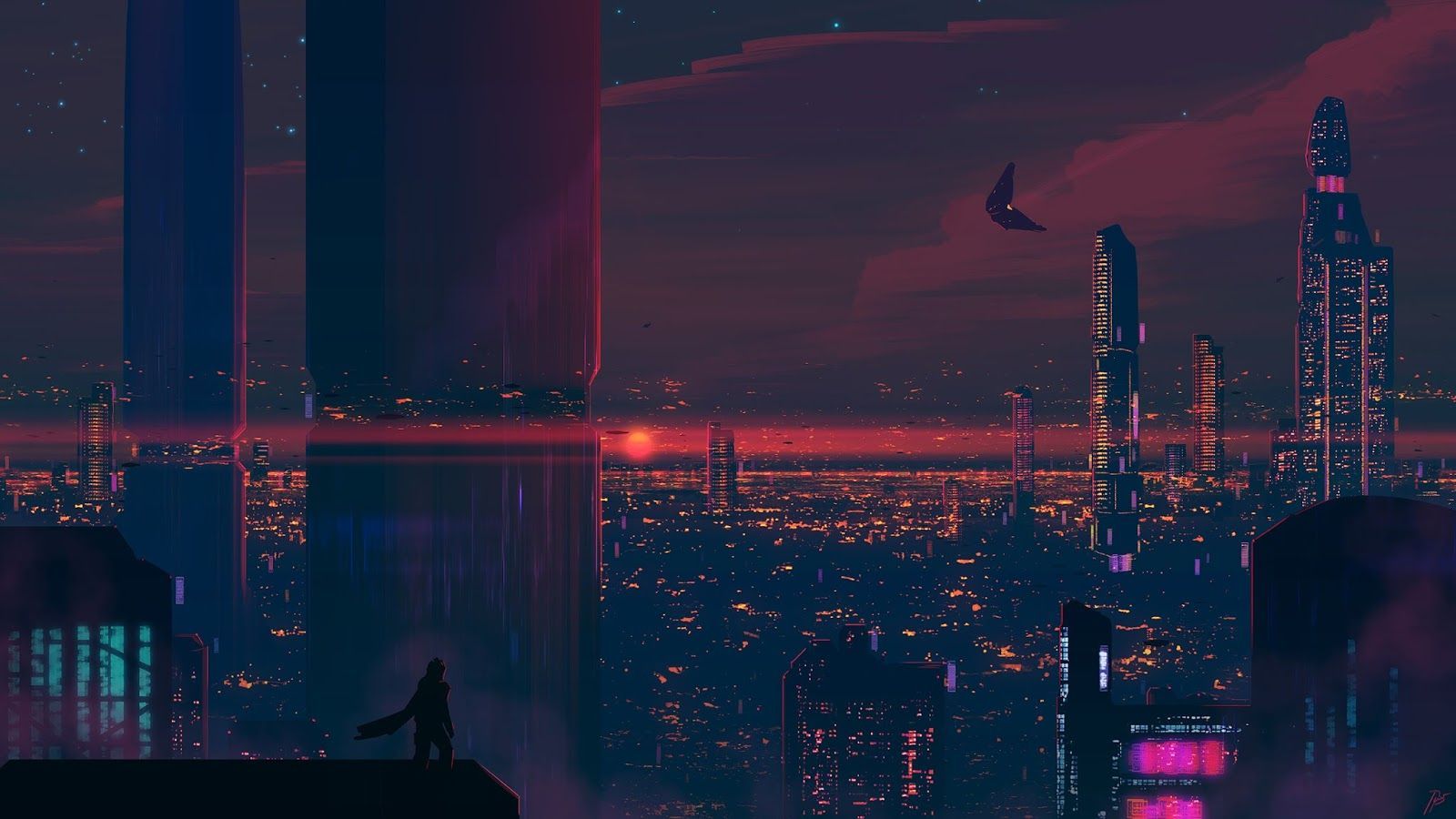 Minimalist Cyberpunk Wallpapers