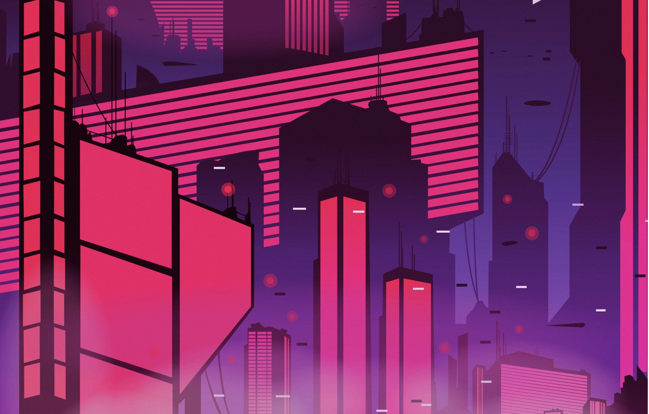 Minimalist Cyberpunk Wallpapers