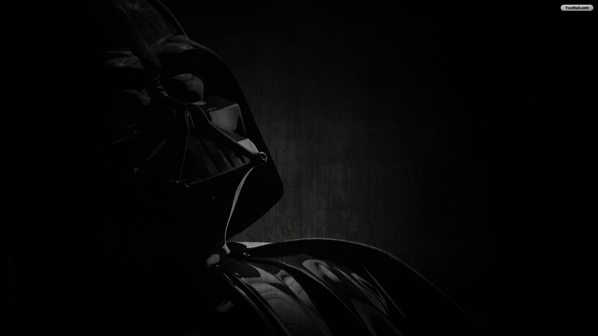 Minimalist Darth Vader Grey Wallpapers