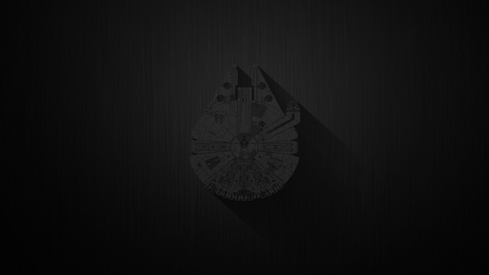 Minimalist Darth Vader Grey Wallpapers