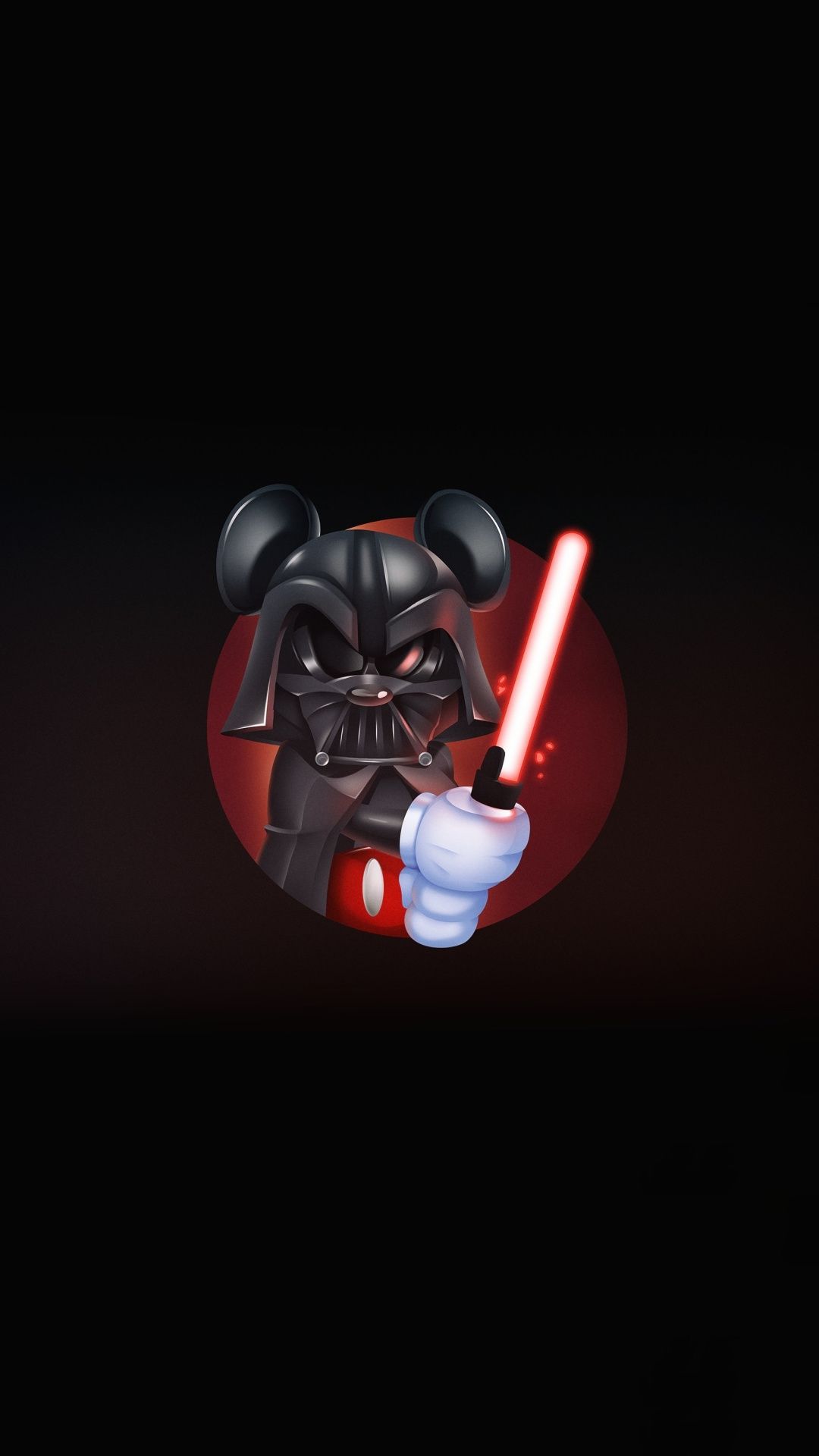 Minimalist Darth Vader Grey Wallpapers