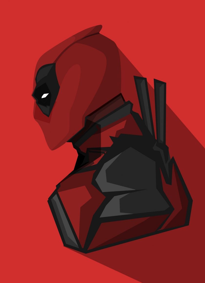 Minimalist Deadpool 4K Iphone Wallpapers