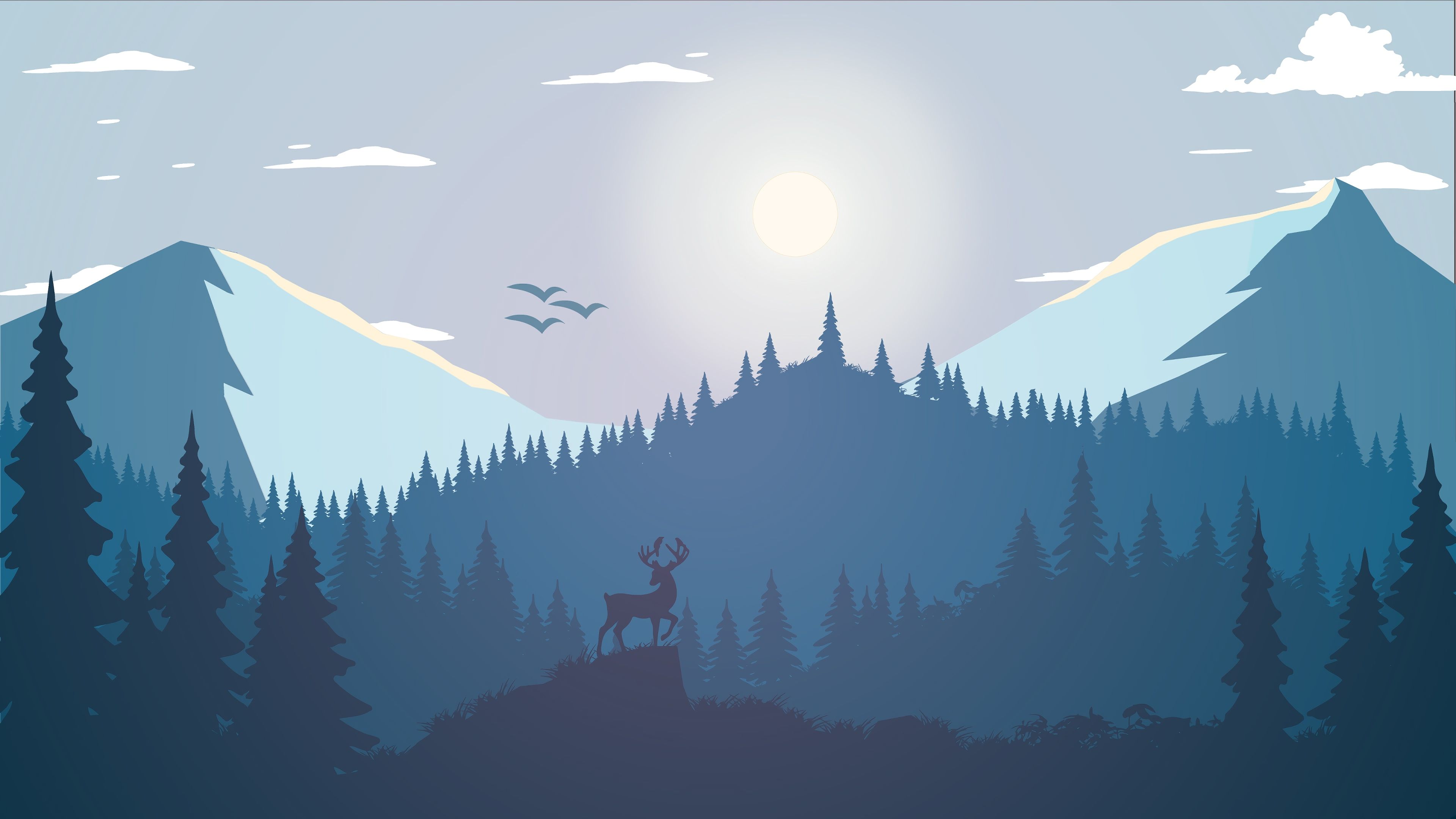 Minimalist Forest Wallpapers