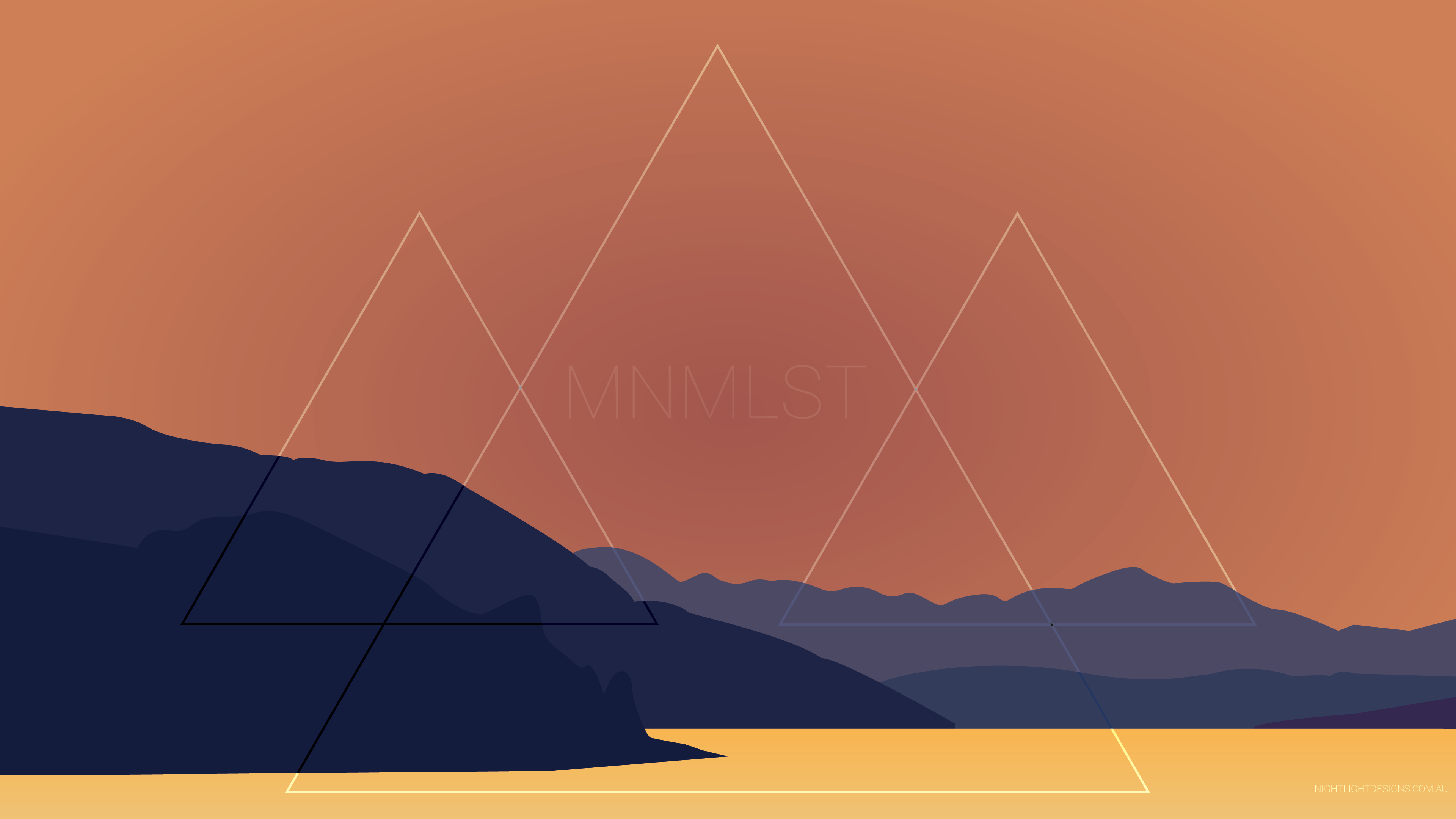 Minimalist Landscape Painting Wallpapers