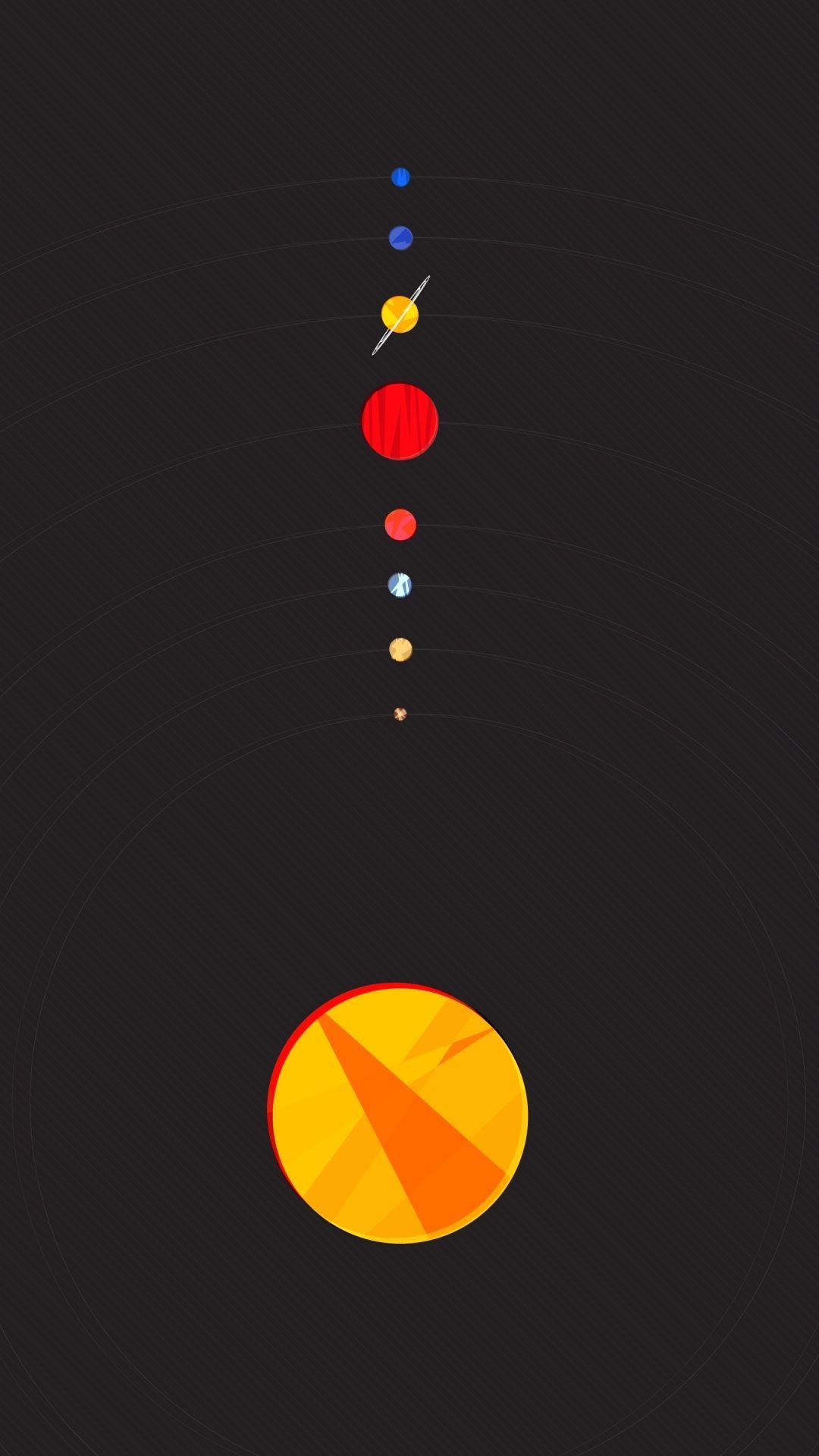 Minimalist Planet Vector Wallpapers