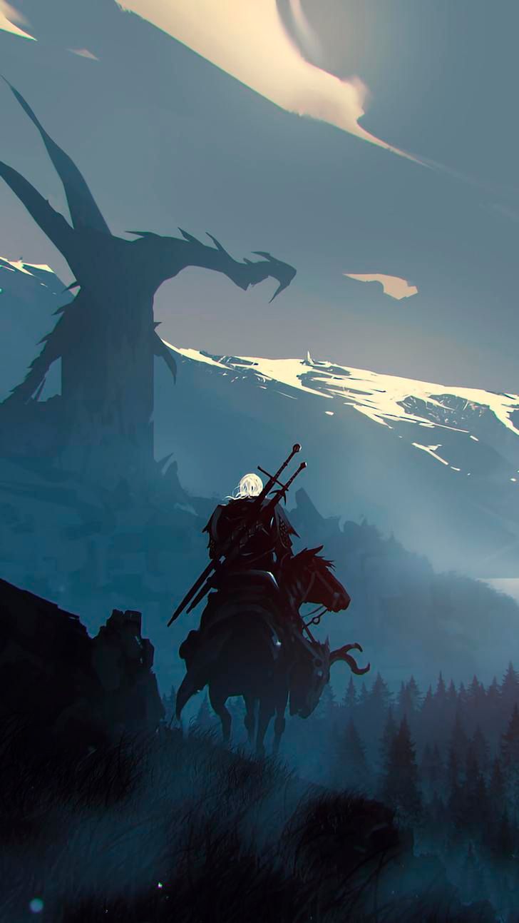 Minimalist The Witcher Wallpapers