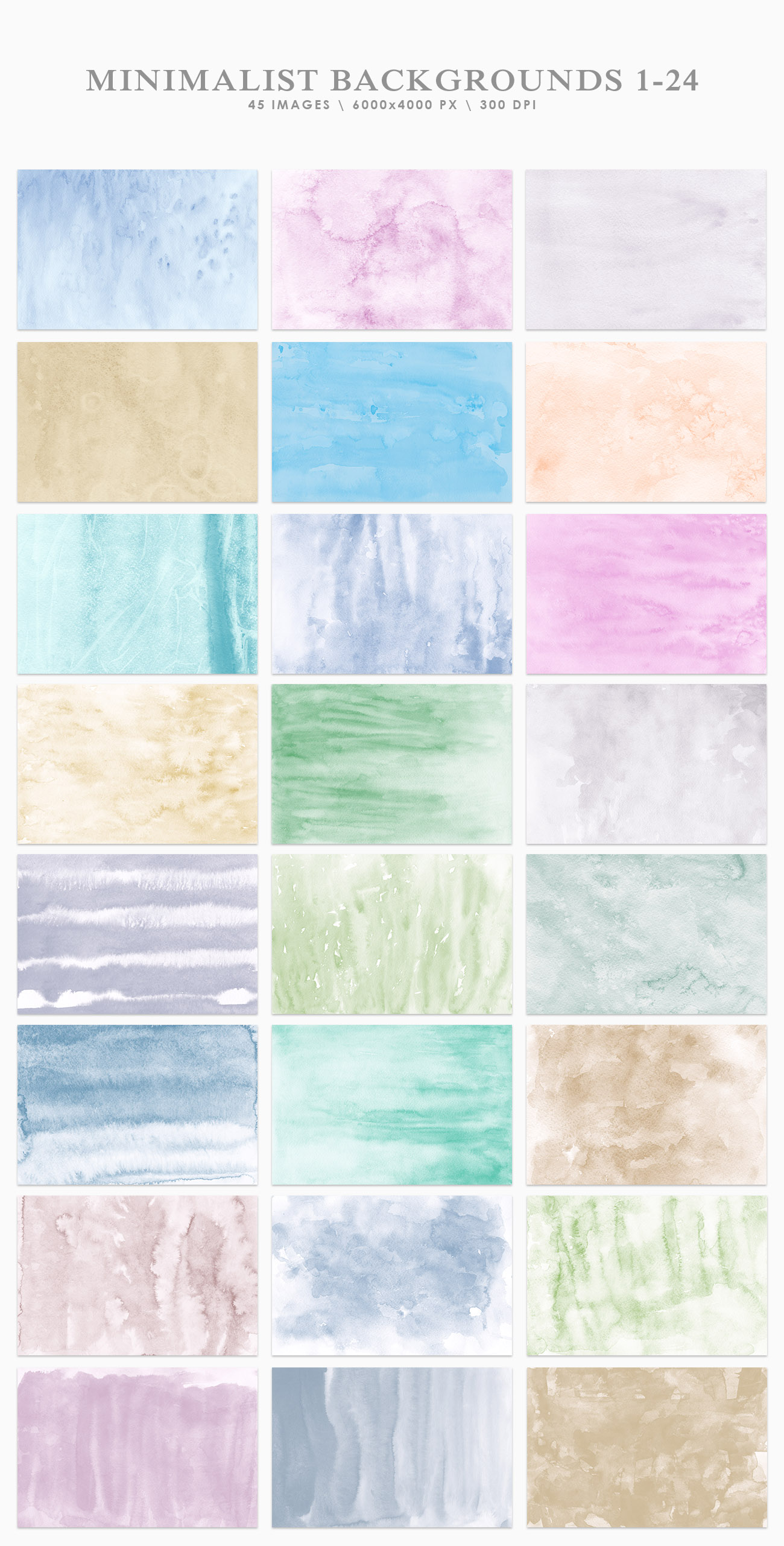 Minimalist Watercolor Wallpapers