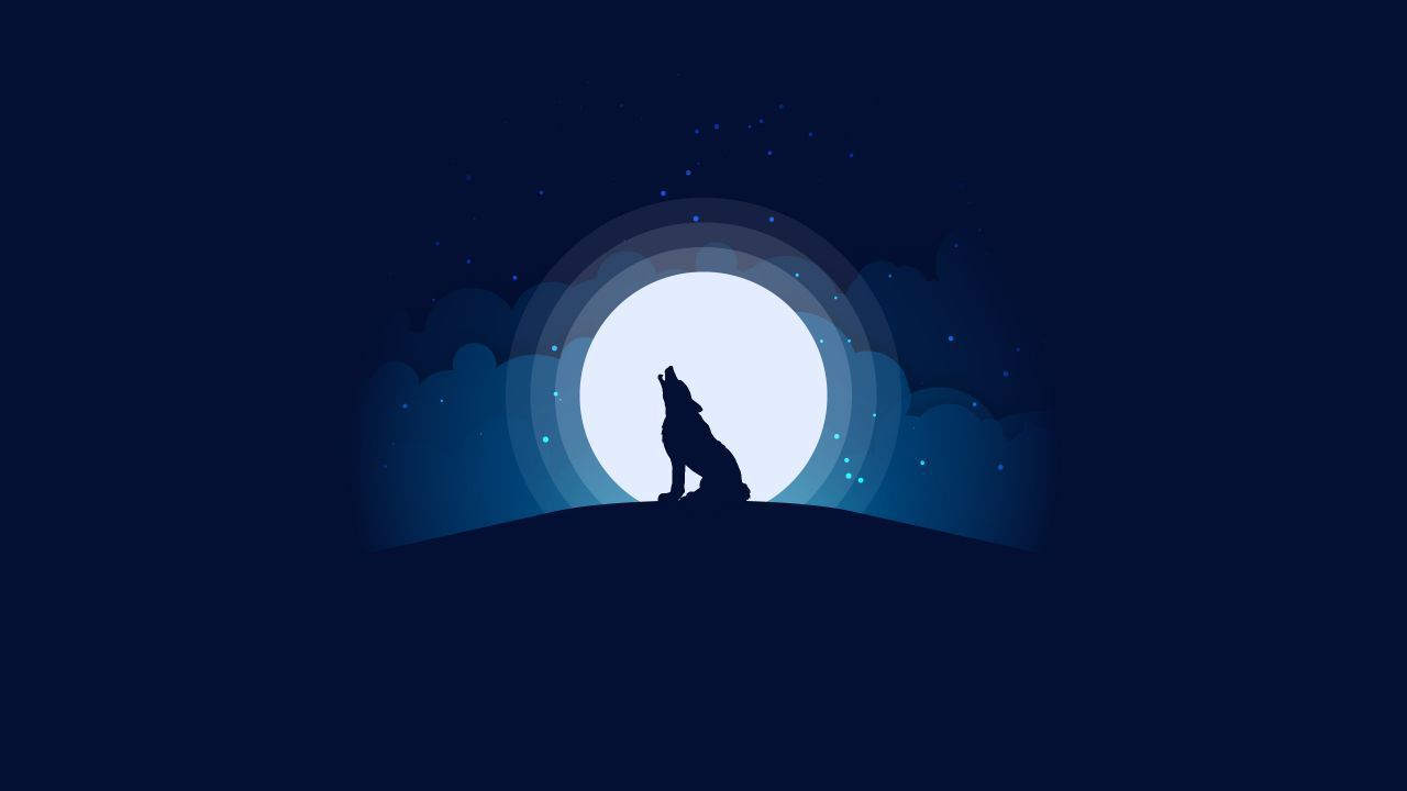 Minimalist Wolf Wallpapers