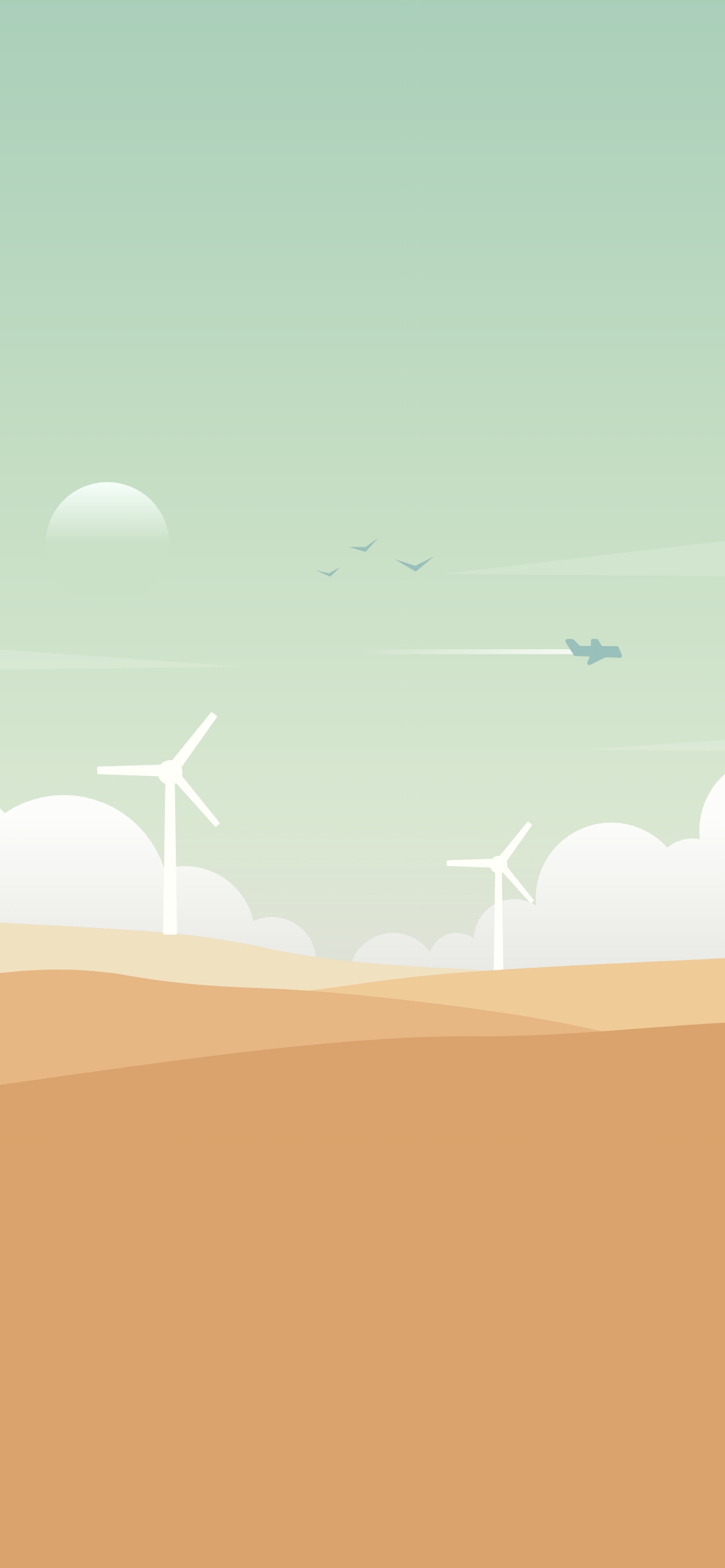 Minimalistic Wind Farm Wallpapers