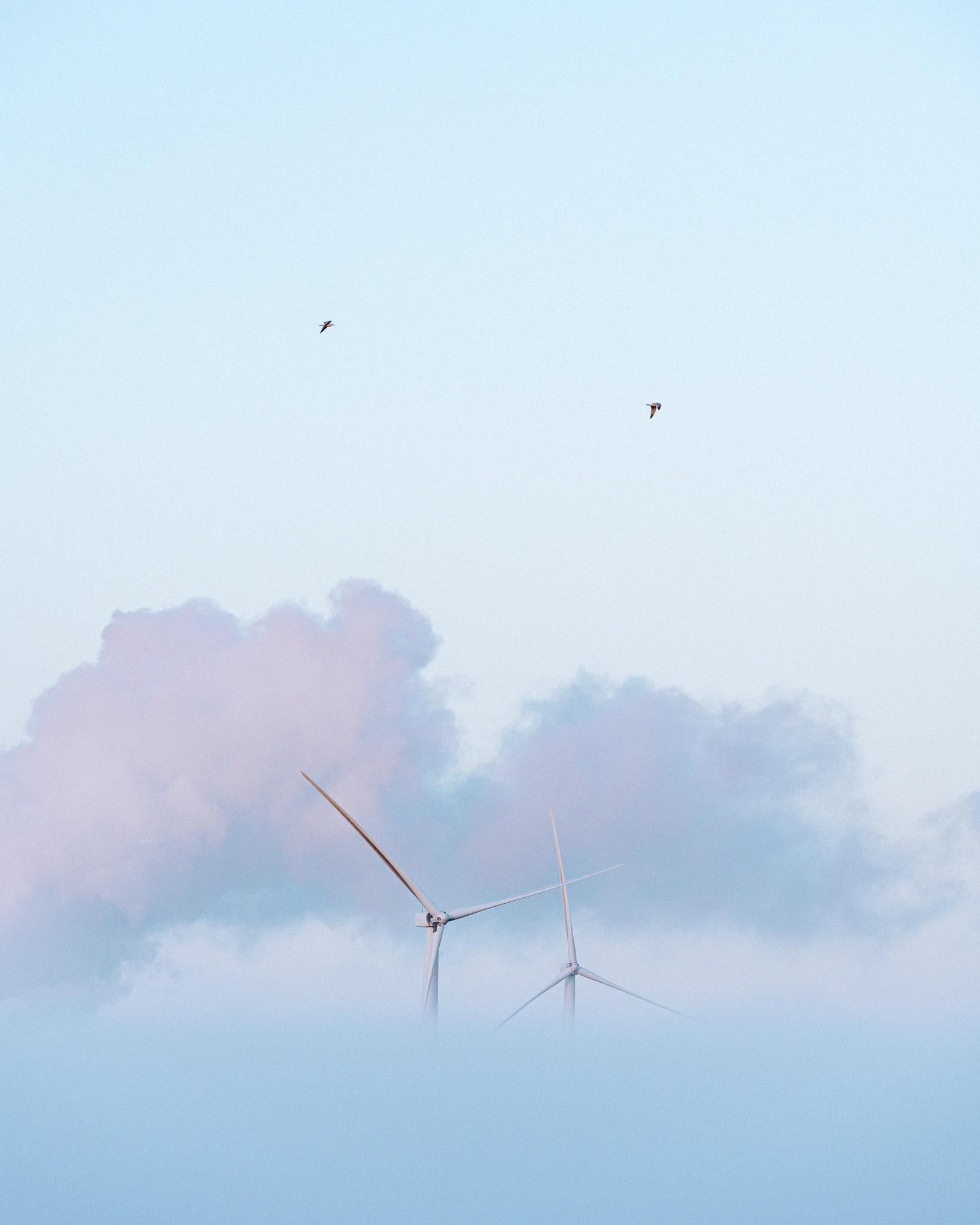 Minimalistic Wind Farm Wallpapers