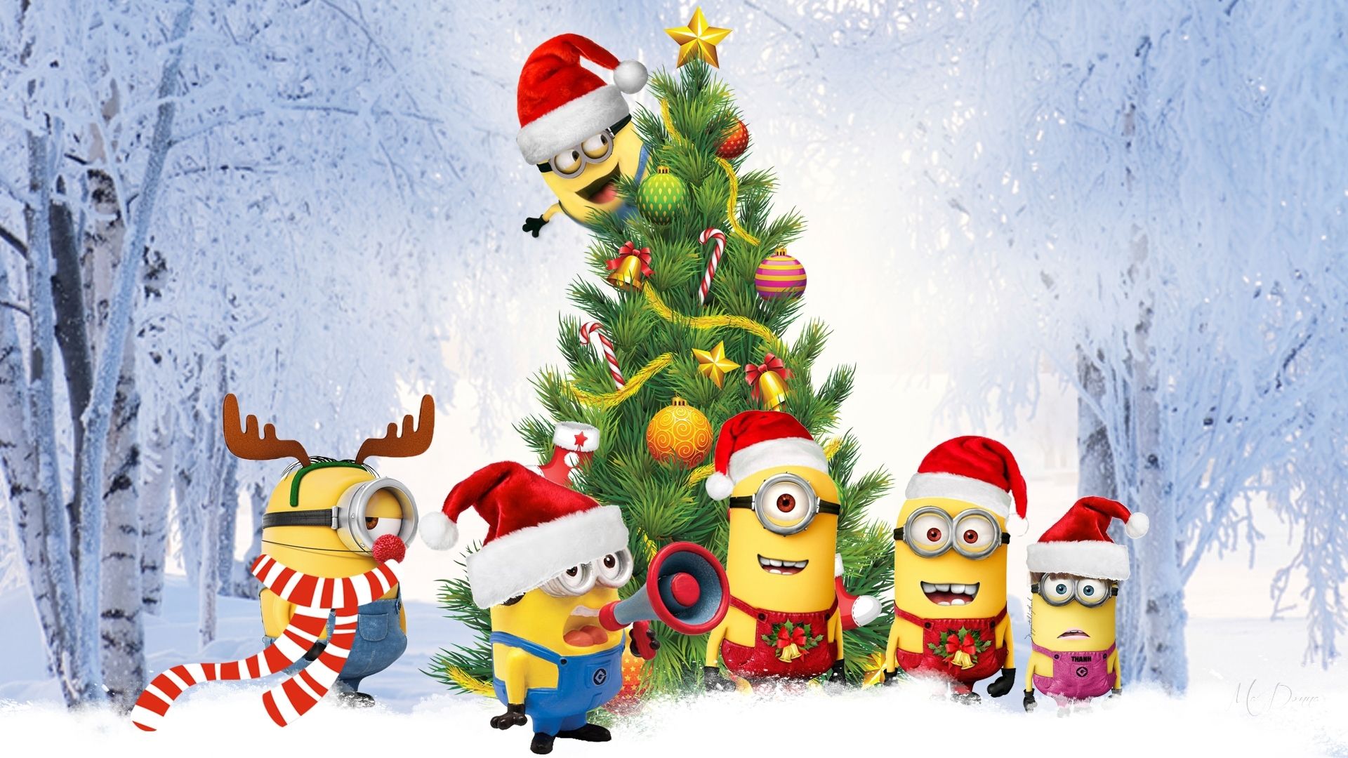 Minion Christmas Wallpapers