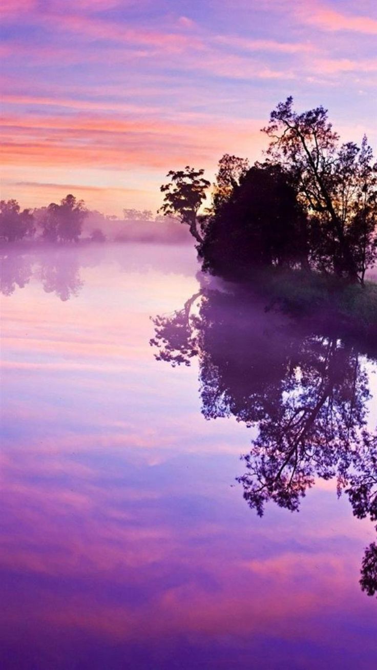 Misty Pink Sunset Wallpapers