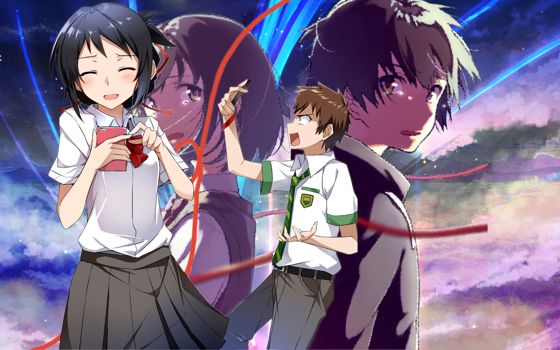 Mitsuha Miyamizu And Taki Tachibana Wallpapers