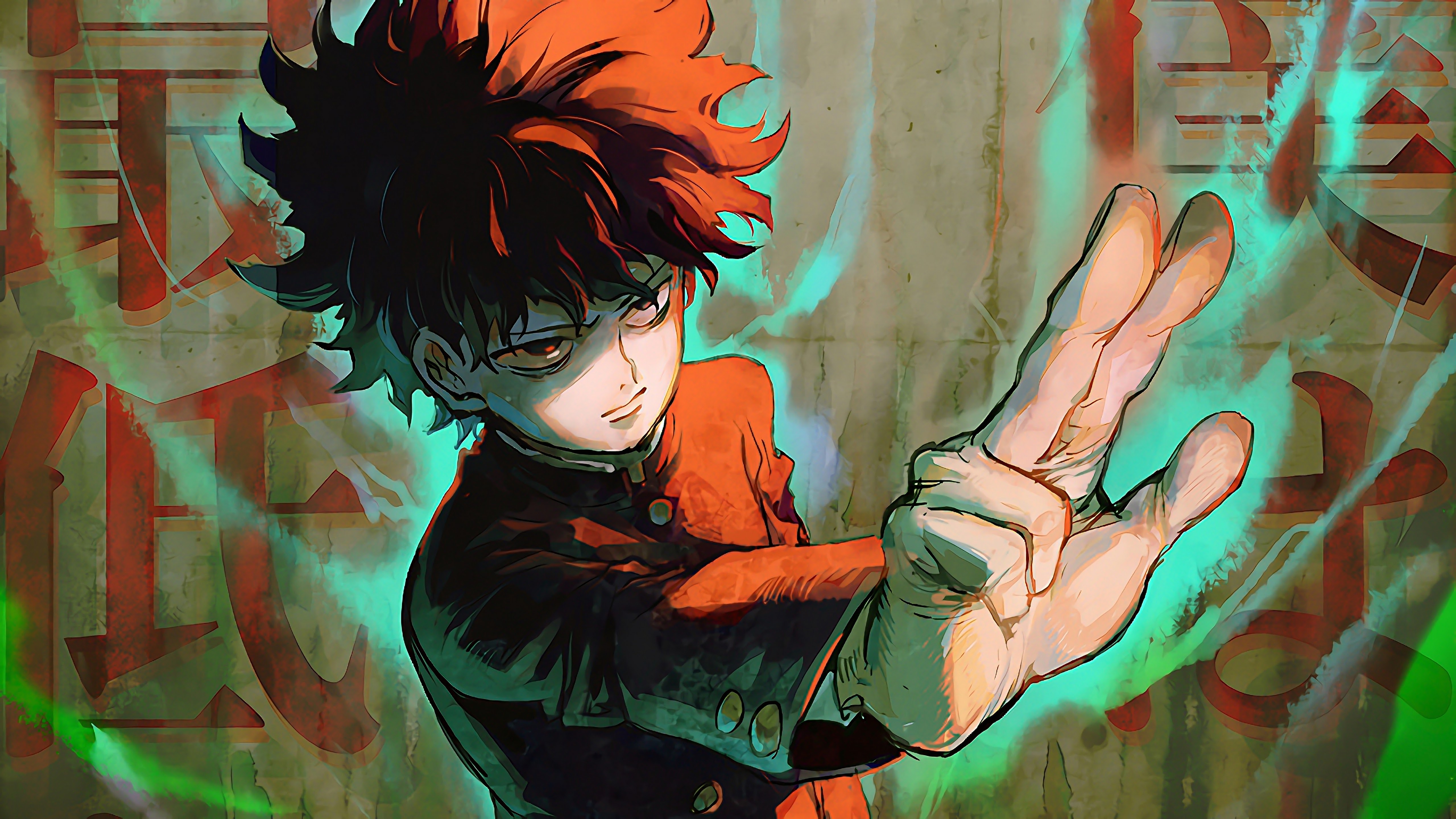 Mob psycho wallpaper. Моб психо 100 Шигео. Ярость аниме моб психо 100. Моб психо 100 арт ярость. Сигэо Кагэяма.