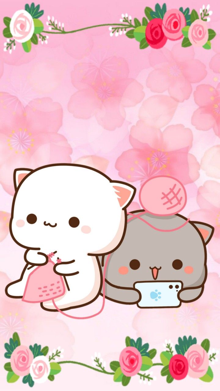 Mochi Mochi Peach Cat Wallpapers