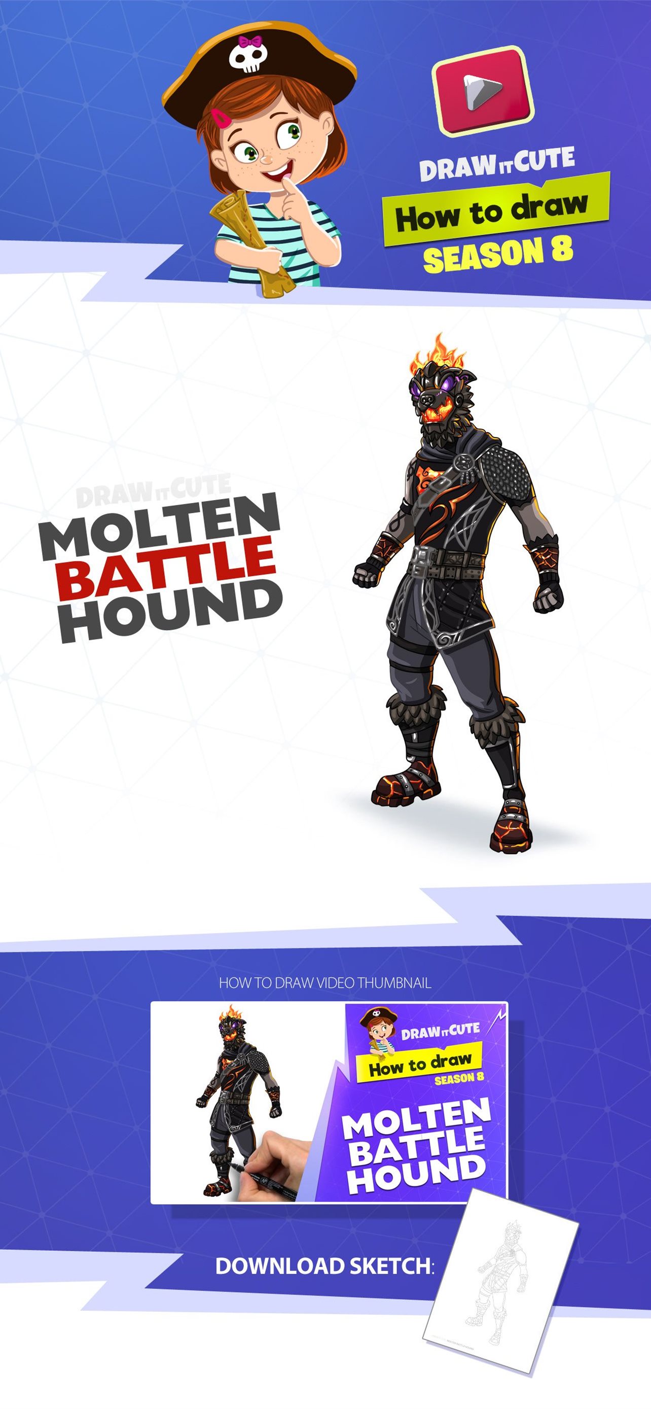 Molten Battle Hound Fortnite Wallpapers