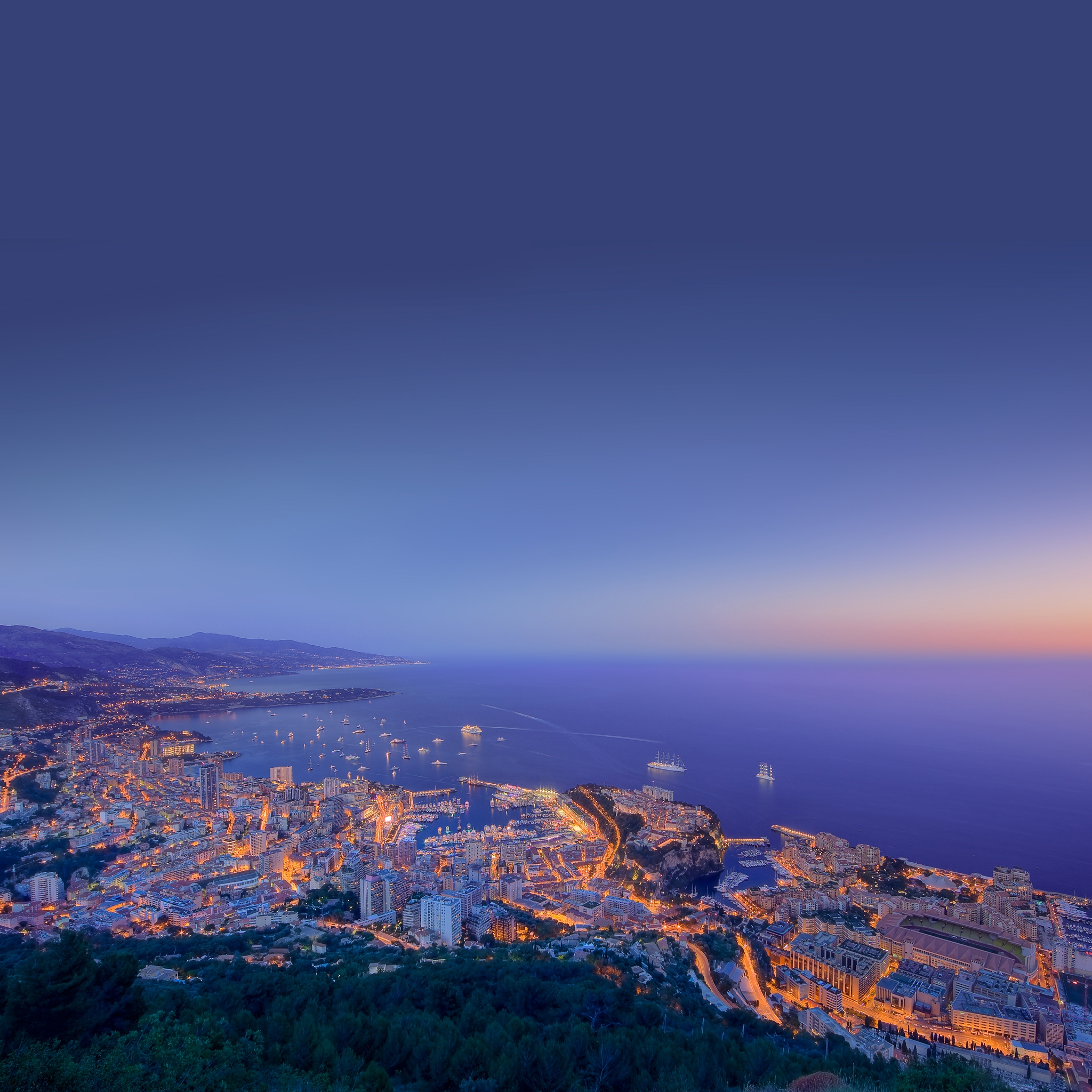 Monaco At Night Wallpapers