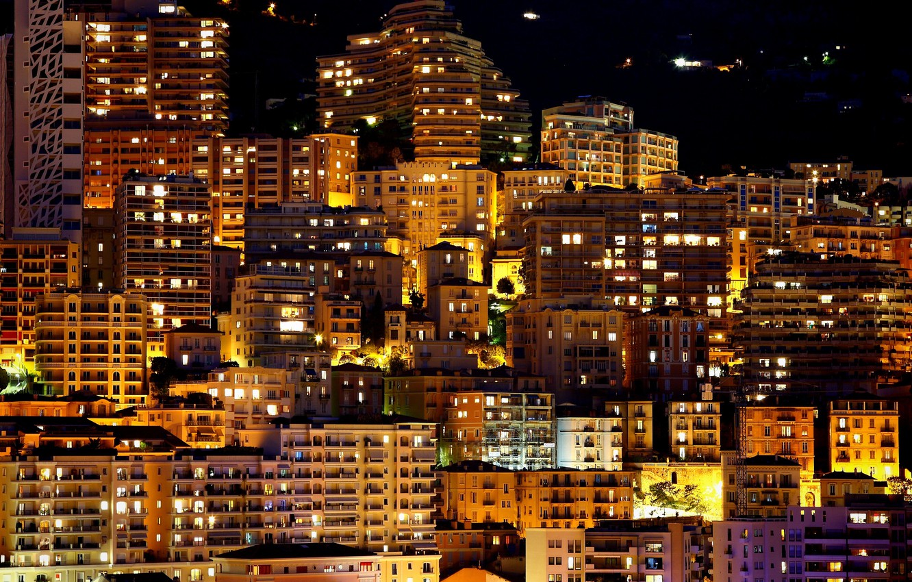 Monaco At Night Wallpapers