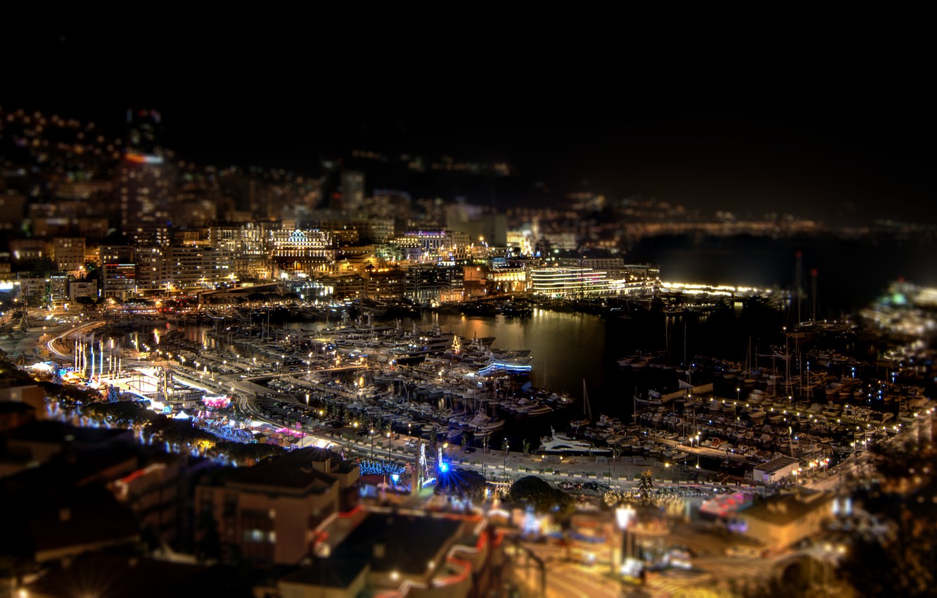 Monaco At Night Wallpapers