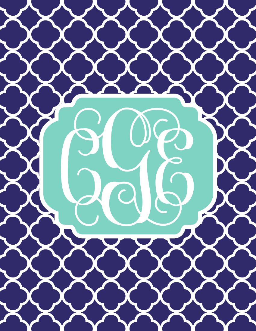 Monogram Desktop Background