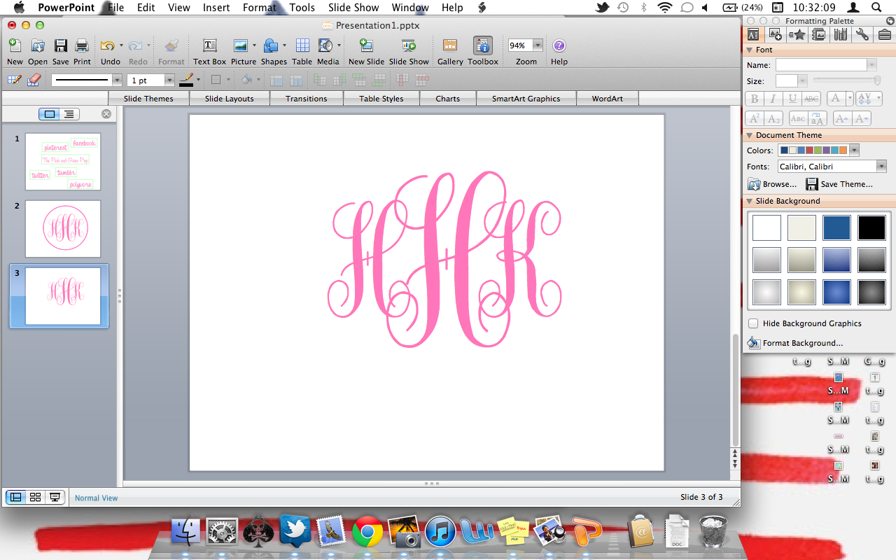 Monogram Desktop Background