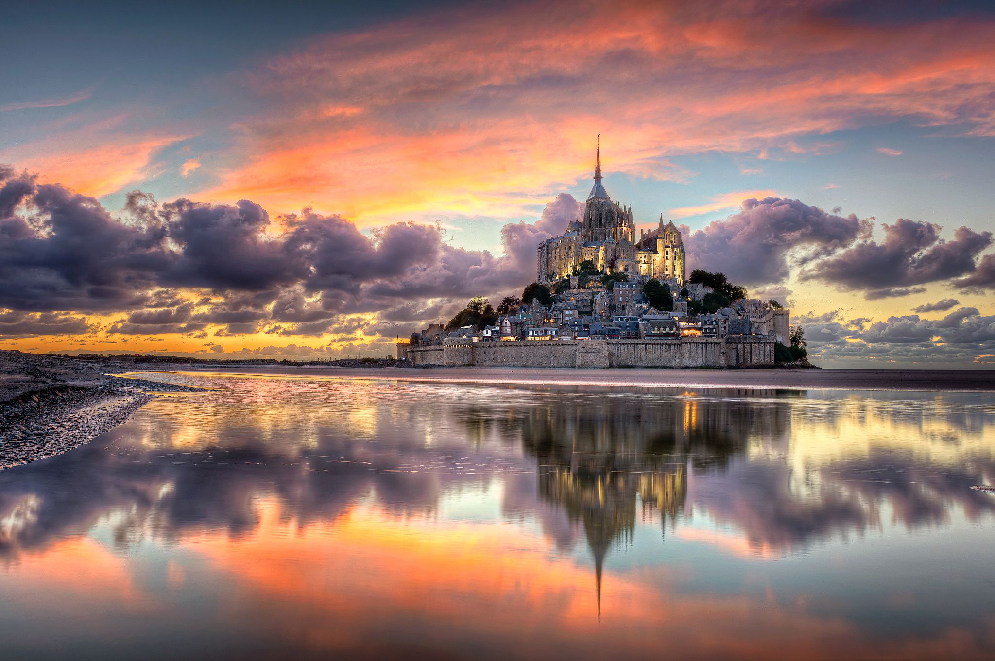 Mont-Saint-Michel In Normandy France Wallpapers