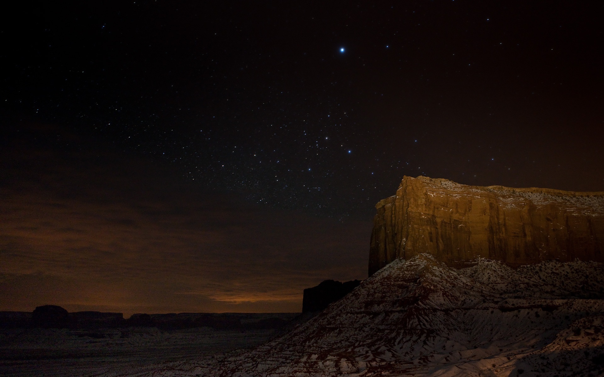 Monument Valley At Night Wallpapers