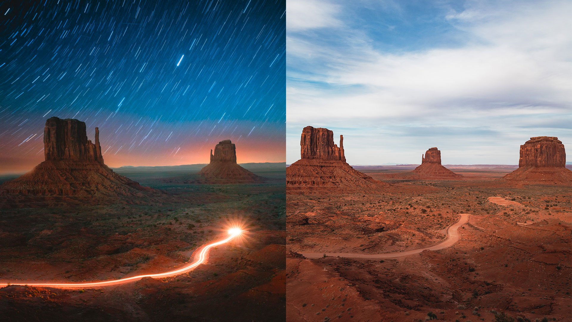 Monument Valley At Night Wallpapers