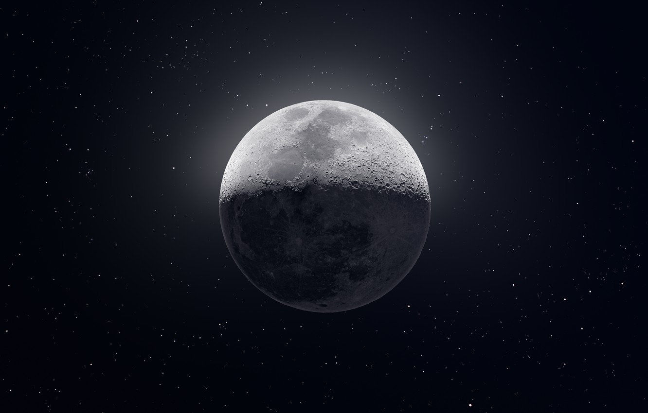 Moon And Planet From Space Wallpapers