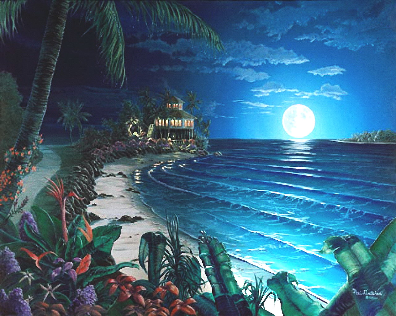 Moon Beach Wallpapers