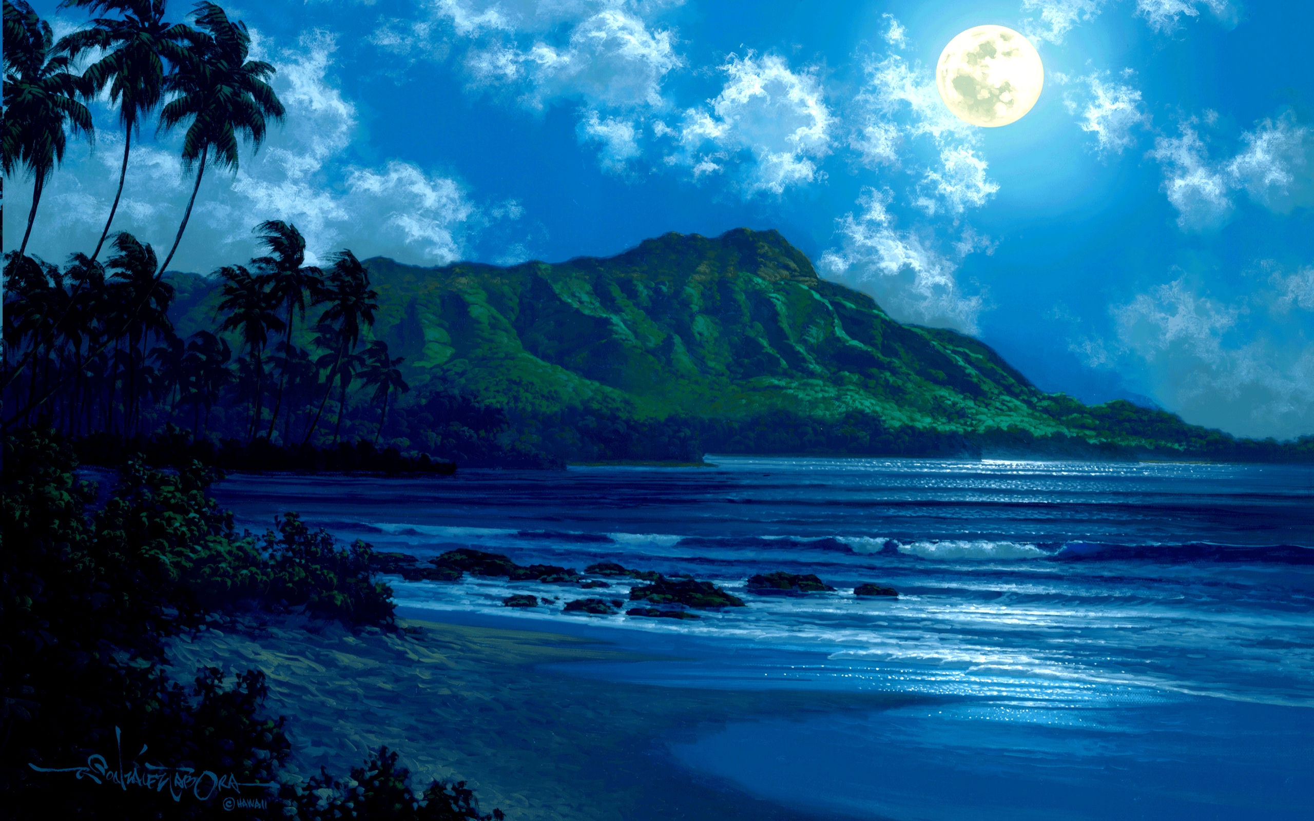 Moon Beach Wallpapers