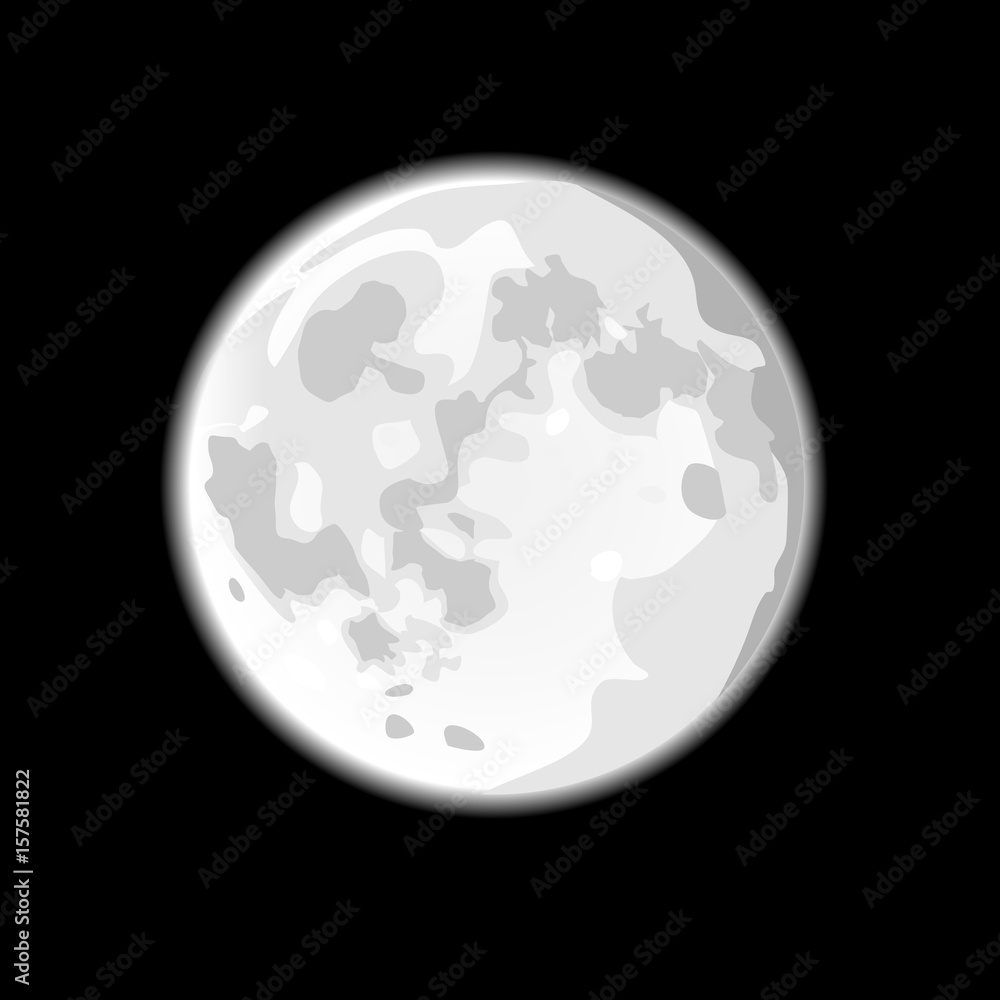 Moon Black Background