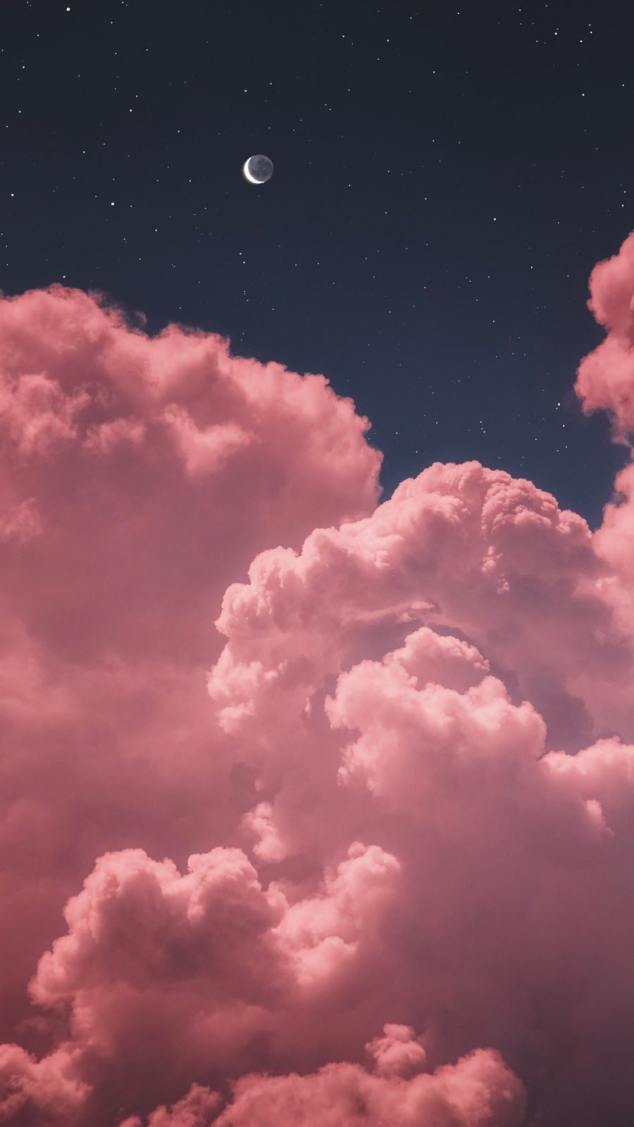 Moon Clouds Sea Sky Wallpapers