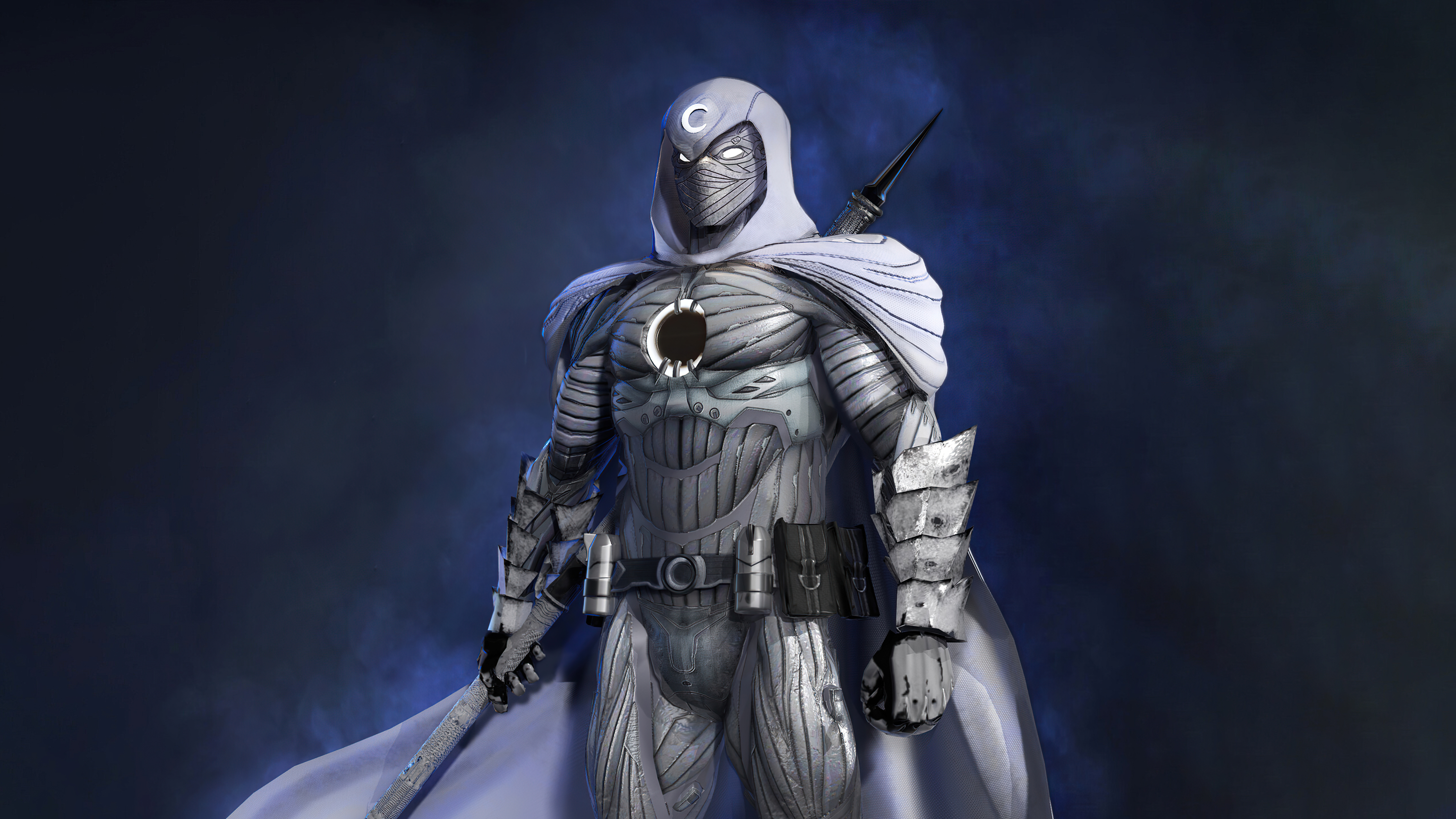 Moon Knight Superhero Digital Art Wallpapers