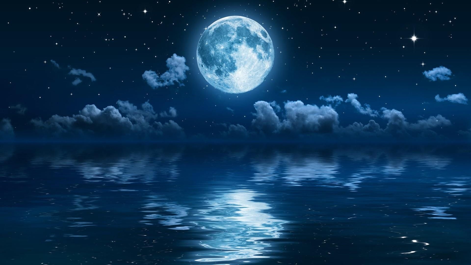 Moon Night Hd Landscape Wallpapers