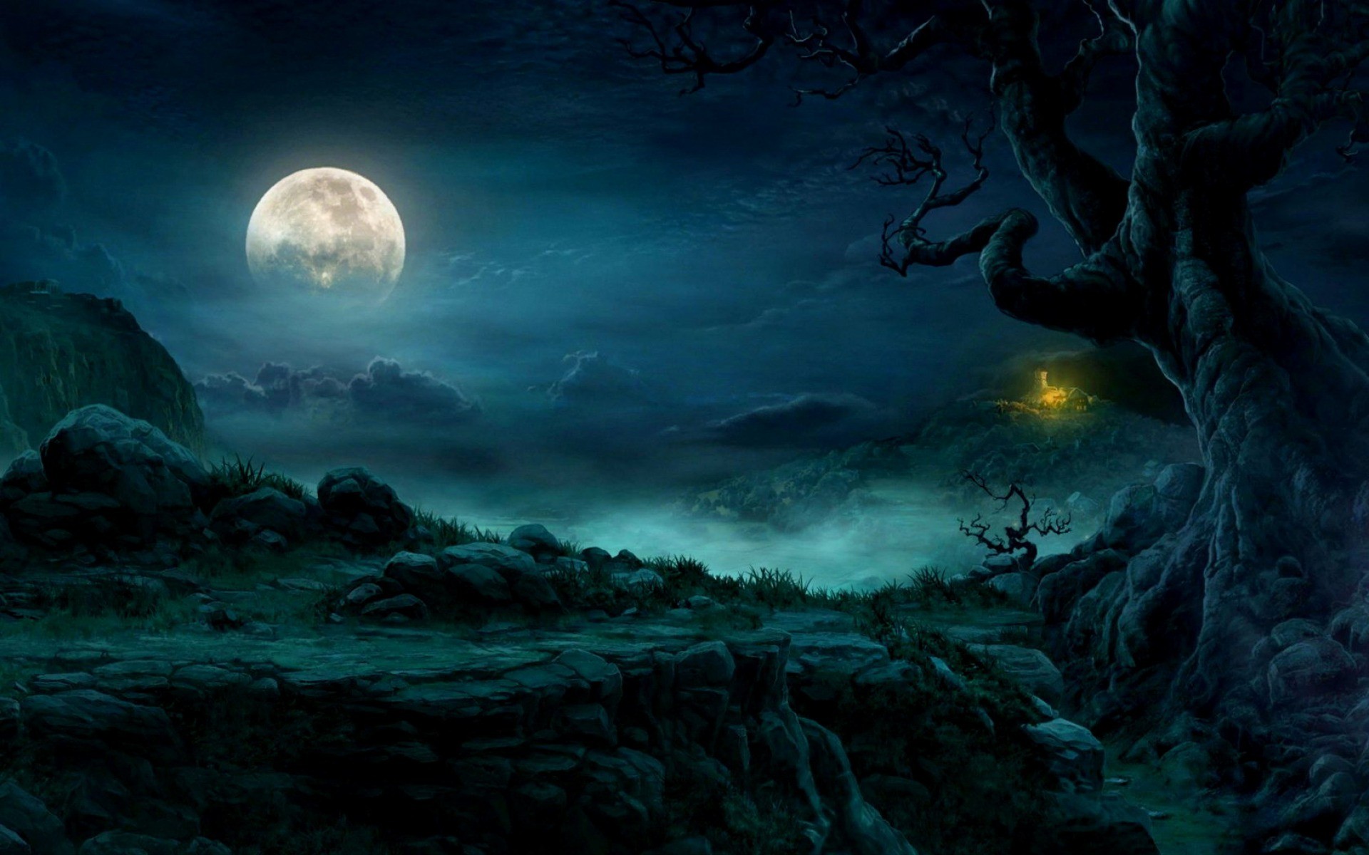 Moon Night Hd Wallpapers