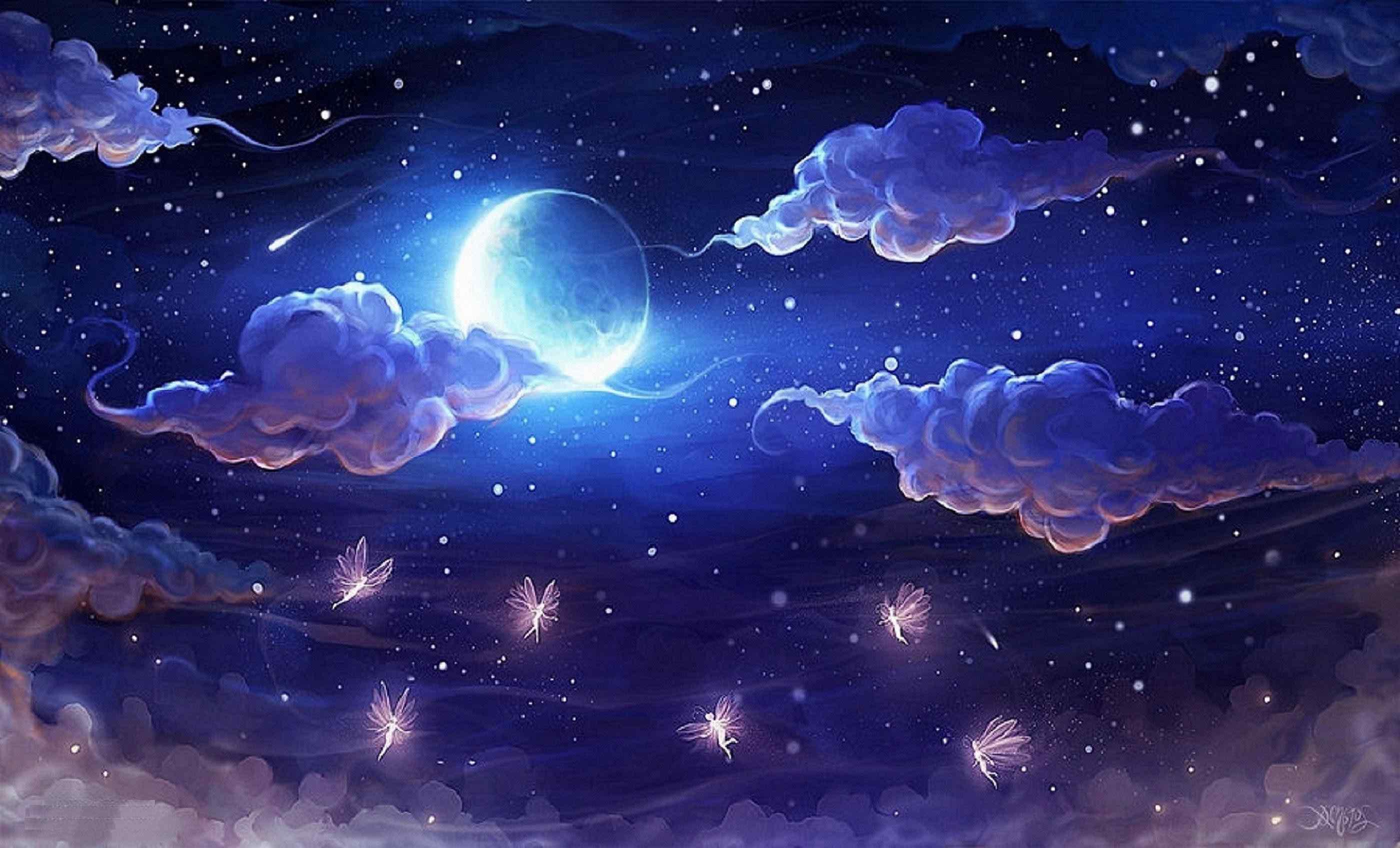 Moon Night Sky Wallpapers