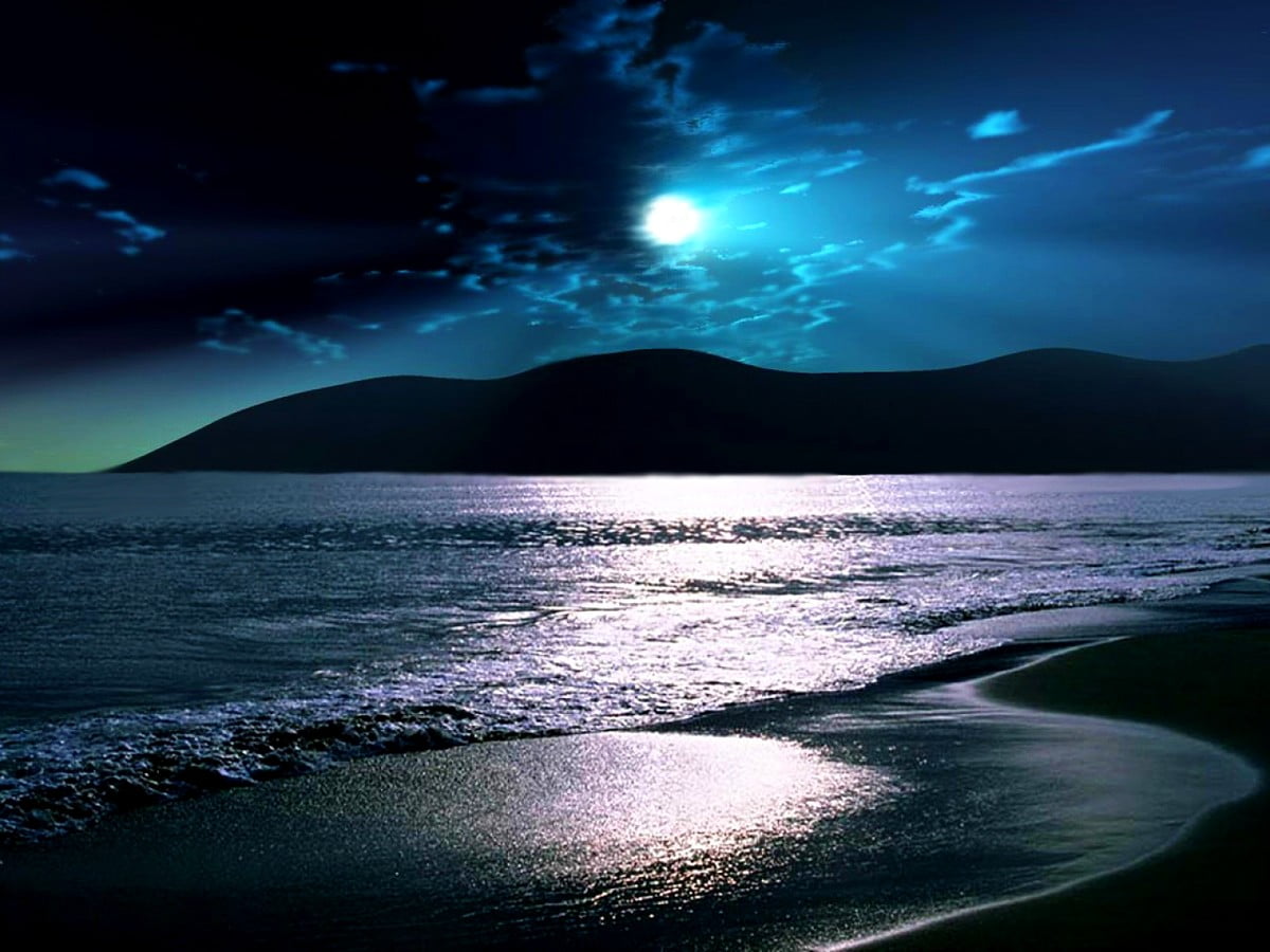 Moonlight Beach Wallpapers