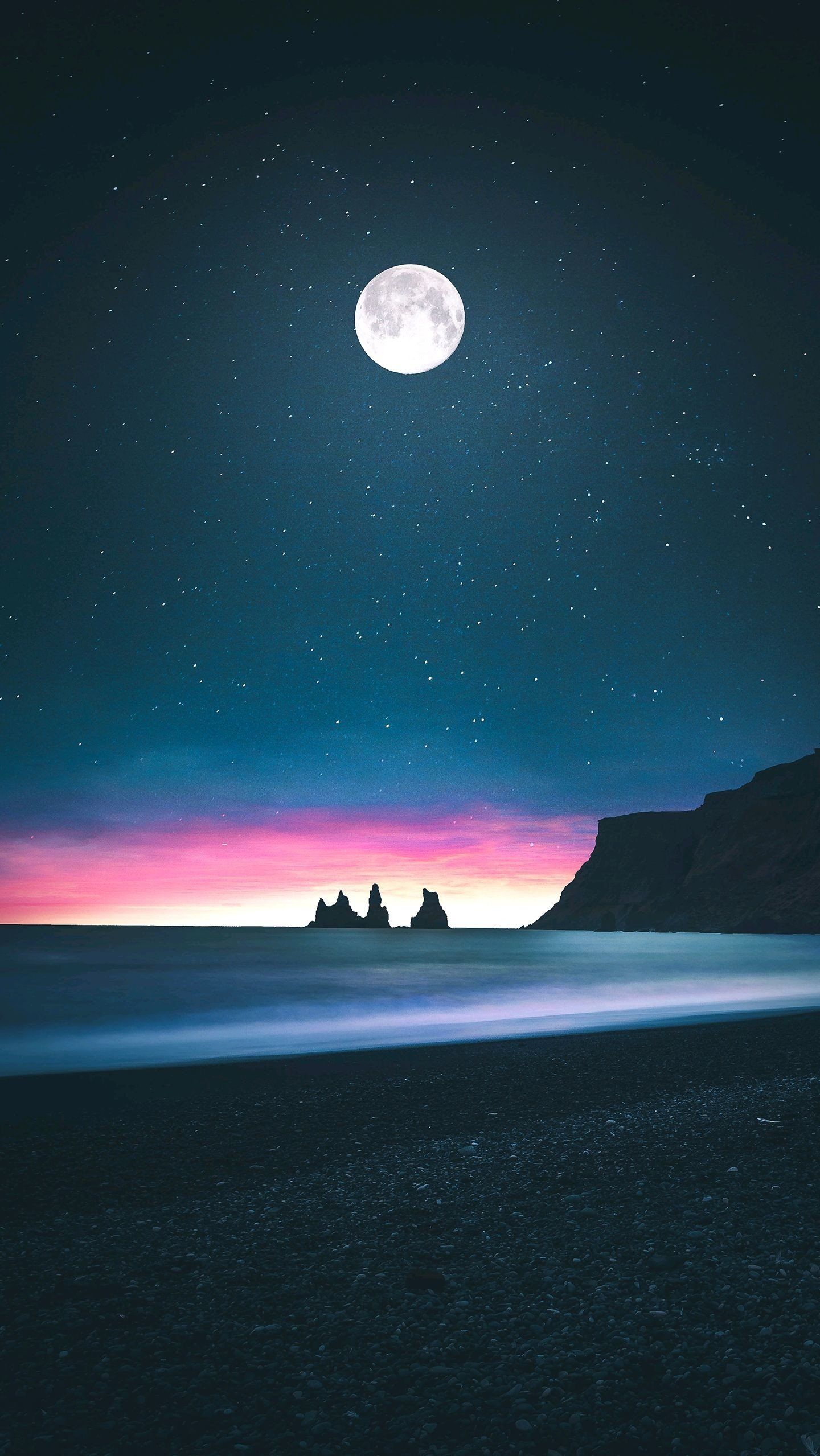 Moonlight Beach Wallpapers