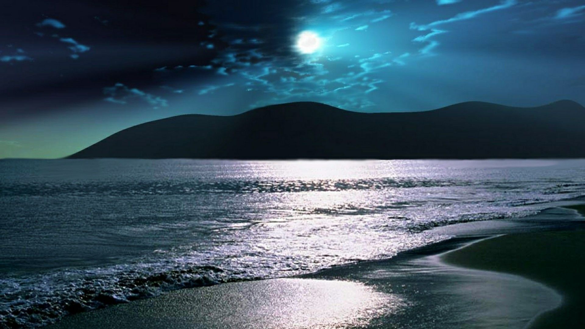 Moonlight Beach Wallpapers