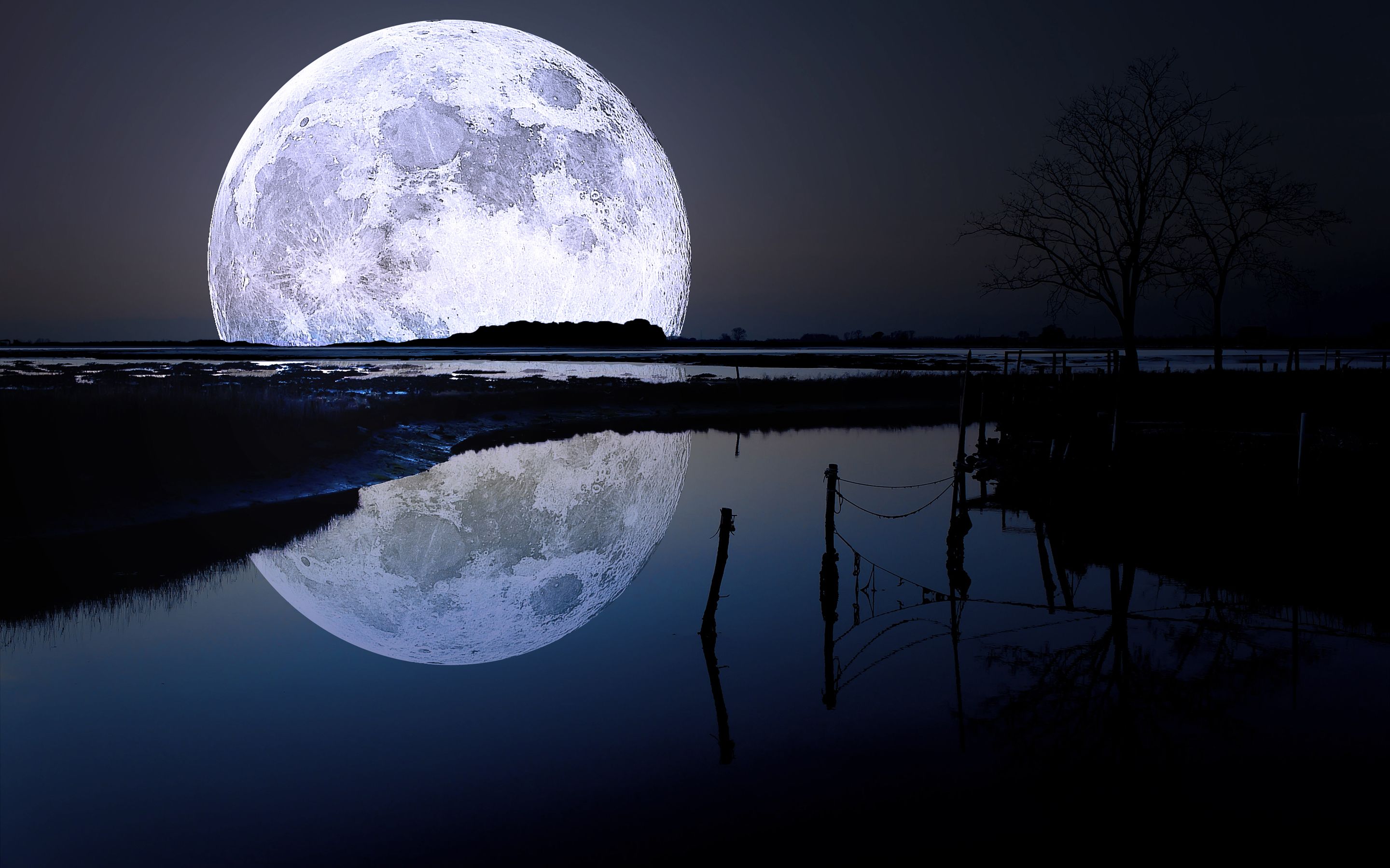 Moonlight Reflection Wallpapers