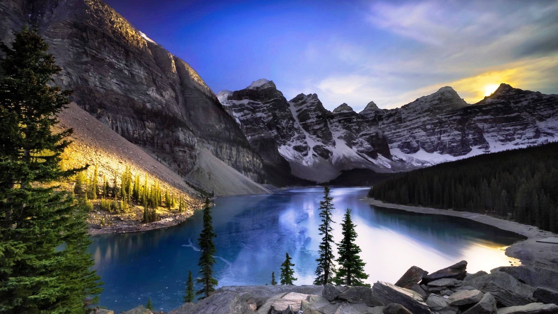 Moraine Lake Night Wallpapers